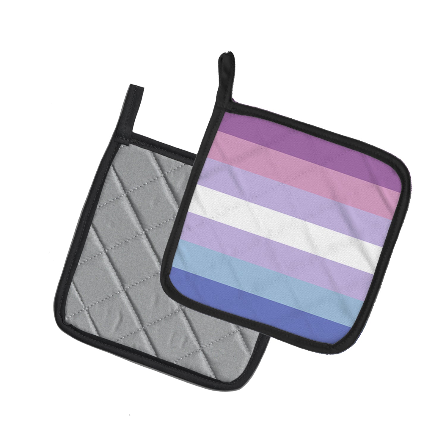 Caroline's Treasures Bigender Pride Pot Holders - Set of 2 - Heat-Resistant Kitchen Essentials