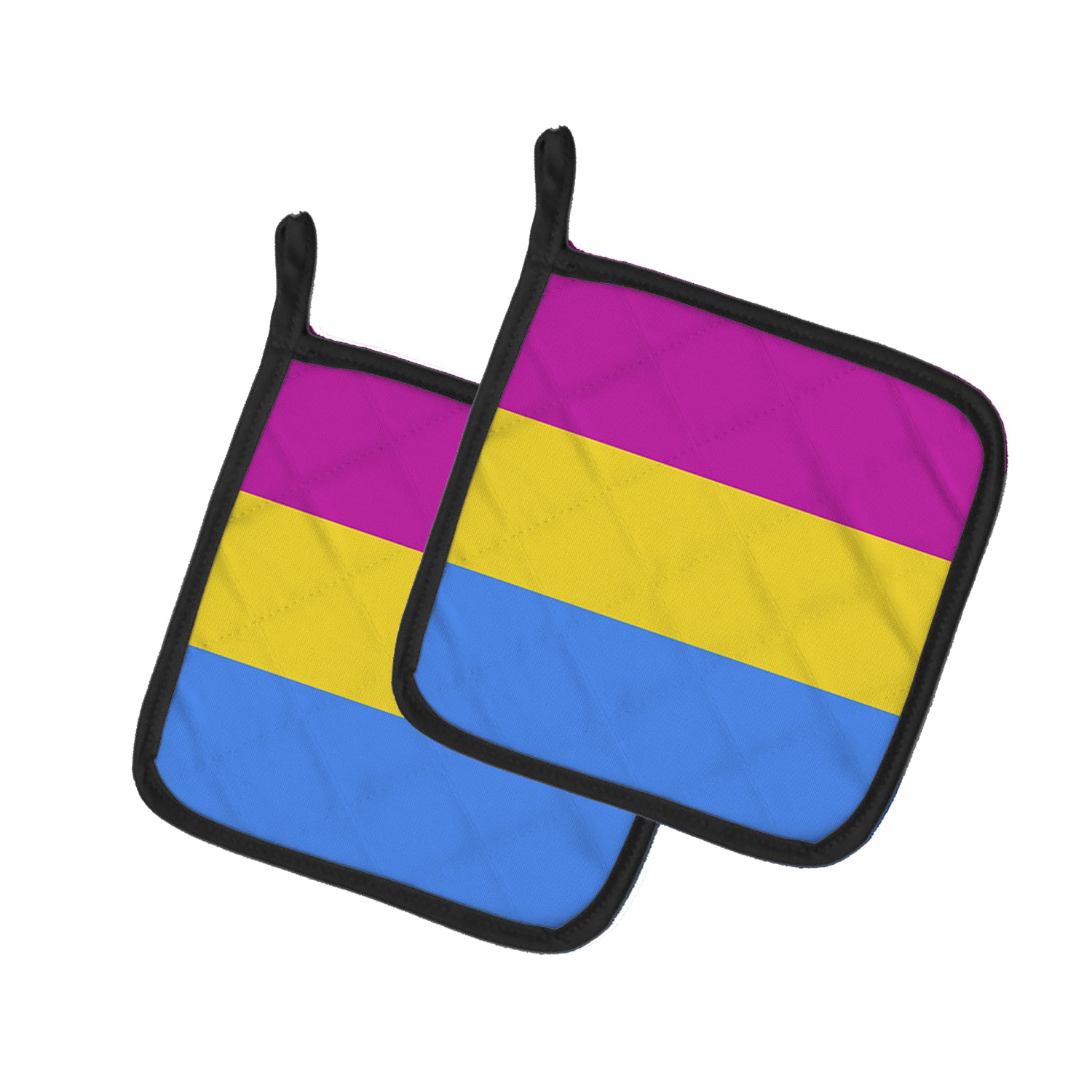 Caroline's Treasures Pansexual Pride Pot Holders - Set of 2 - Heat-Resistant Kitchen Essentials