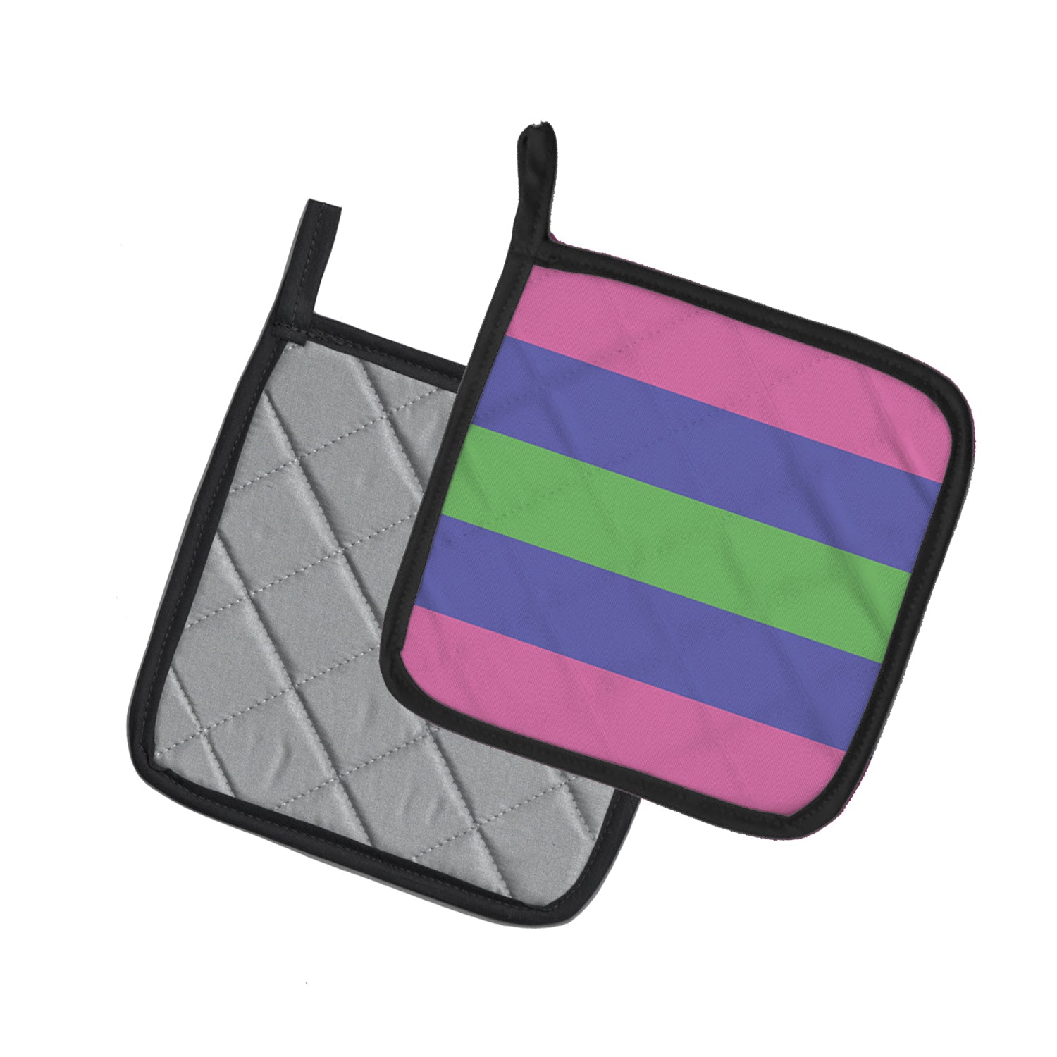 Caroline's Treasures Trigender Pride Pot Holders - Set of 2 - Heat-Resistant Kitchen Essentials