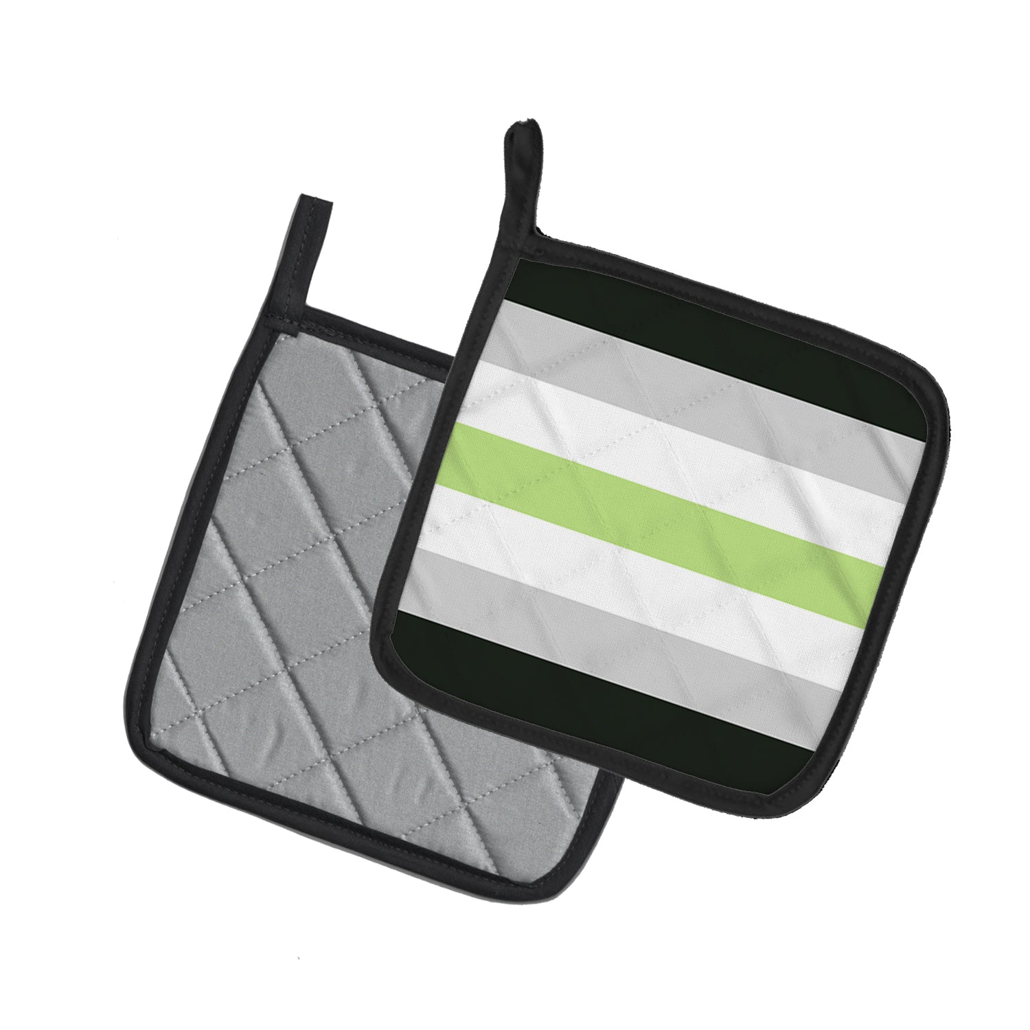 Caroline's Treasures Agender Pride Pot Holders - Set of 2 - Heat-Resistant Kitchen Essentials