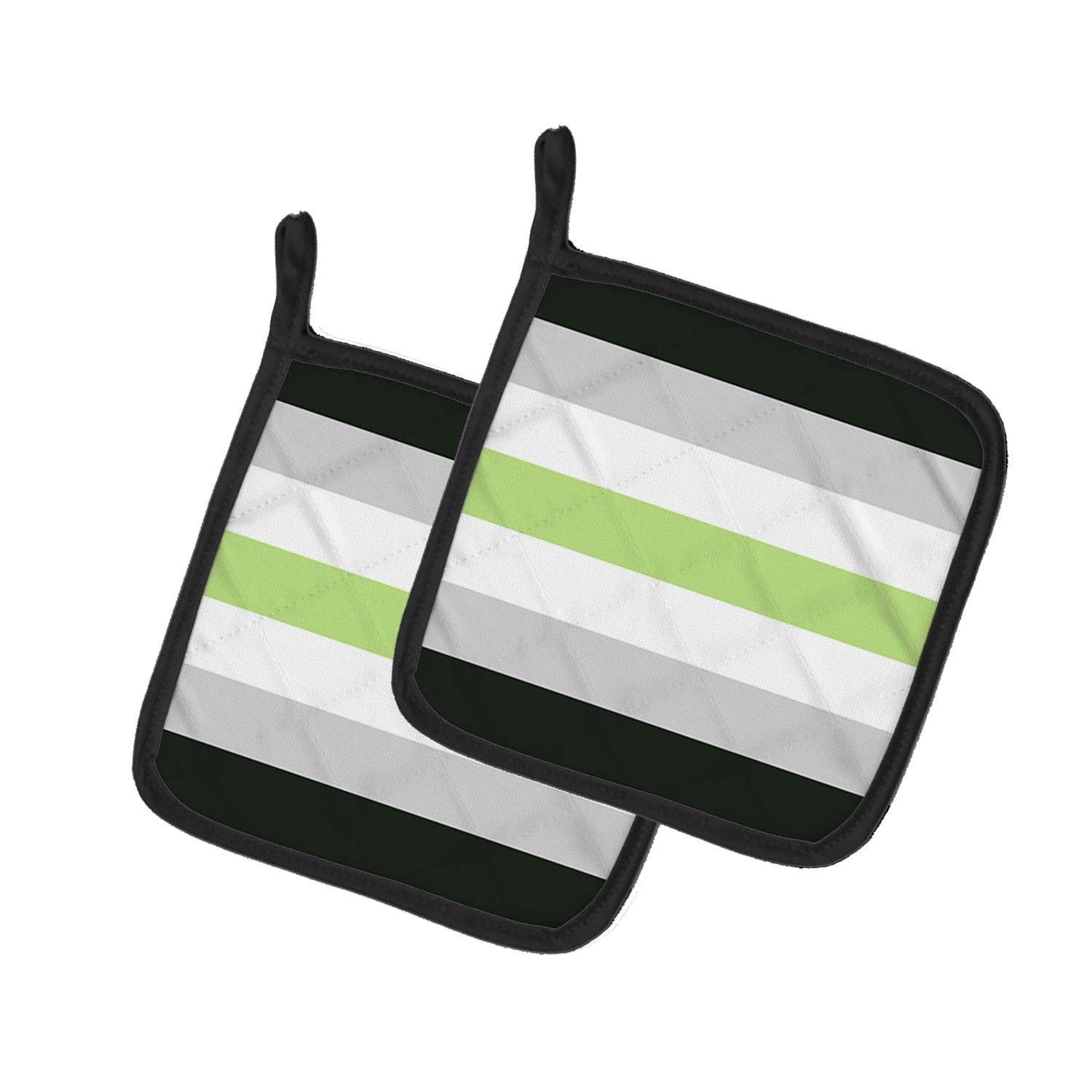 Caroline's Treasures Agender Pride Pot Holders - Set of 2 - Heat-Resistant Kitchen Essentials