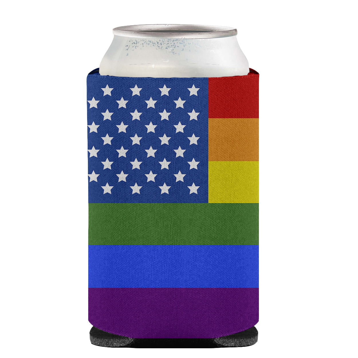 USA Gay Pride Can or Bottle Hugger  the-store.com.