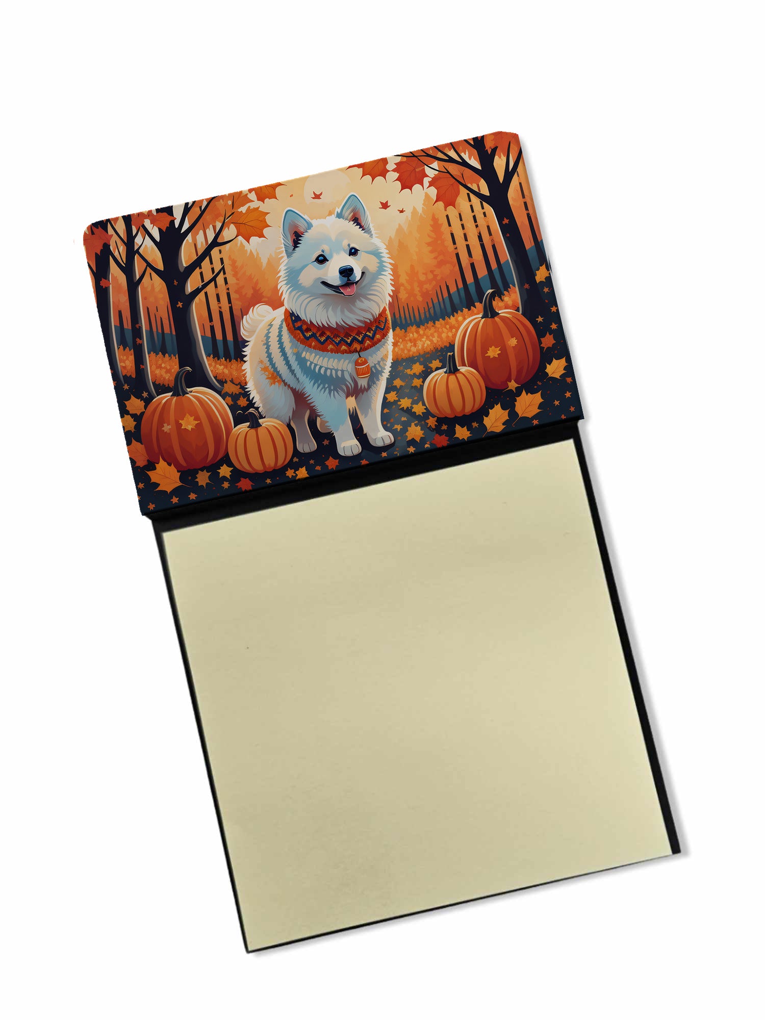 Buy this American Eskimo Fall Sticky Note Holder