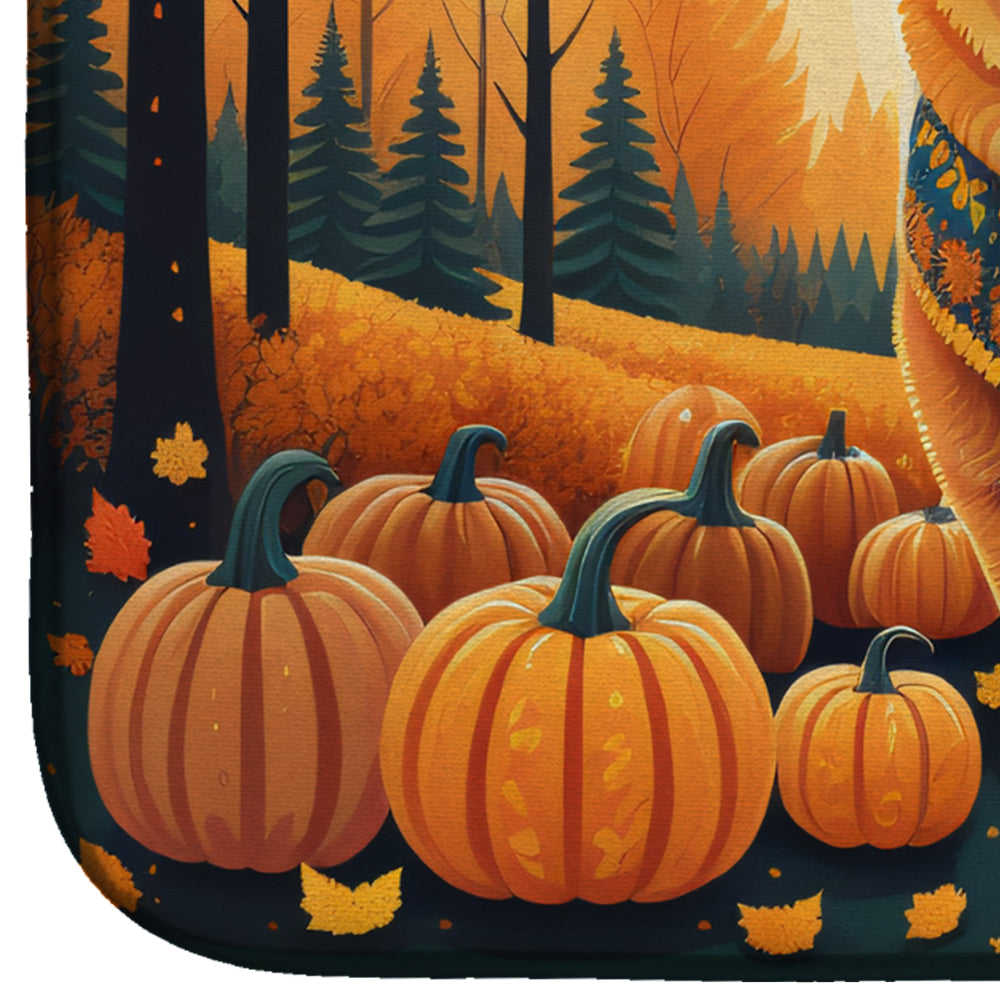 Caroline's Treasures Chow Chow Fall Dish Drying Mat