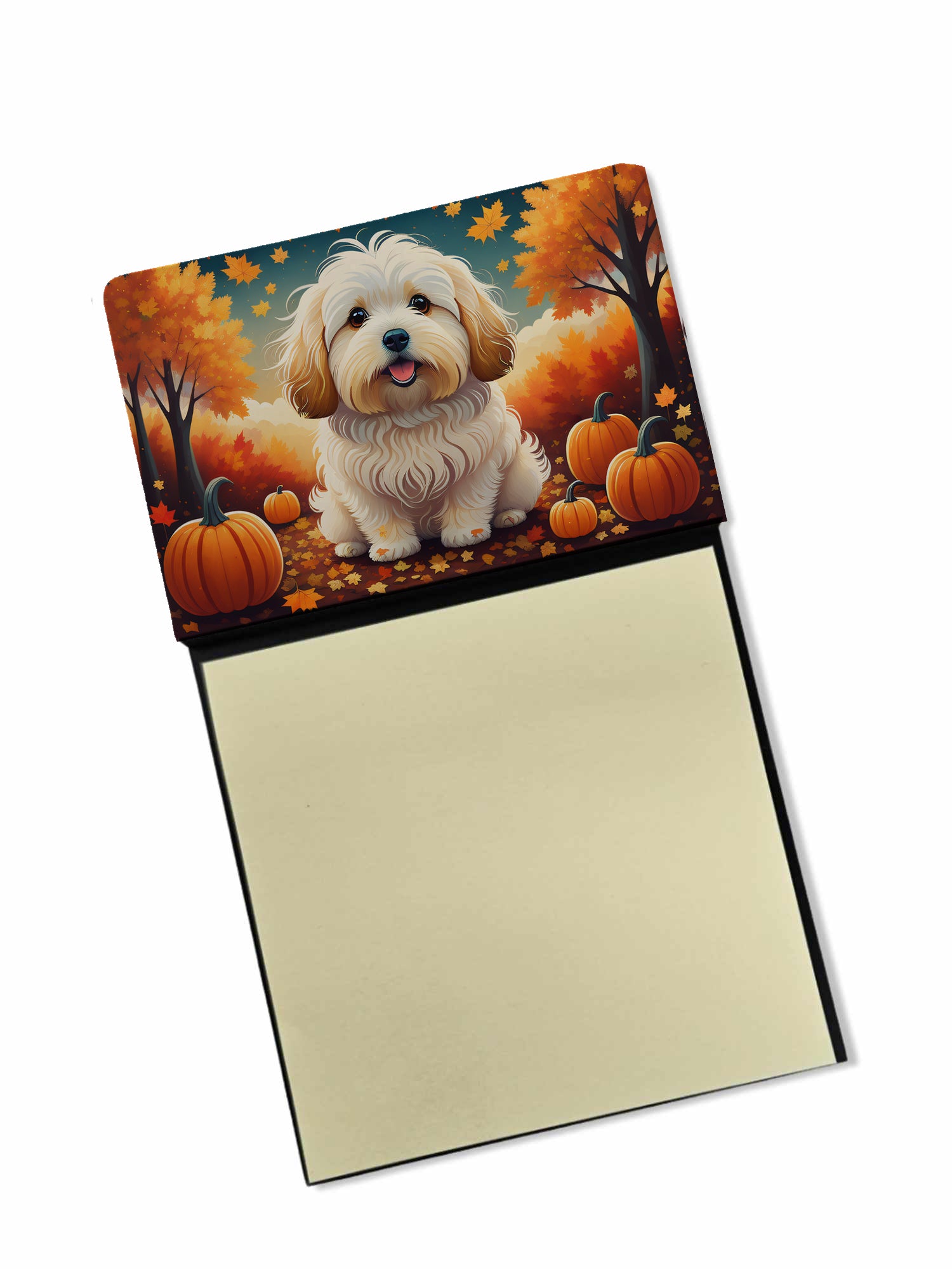 Buy this Coton De Tulear Fall Sticky Note Holder
