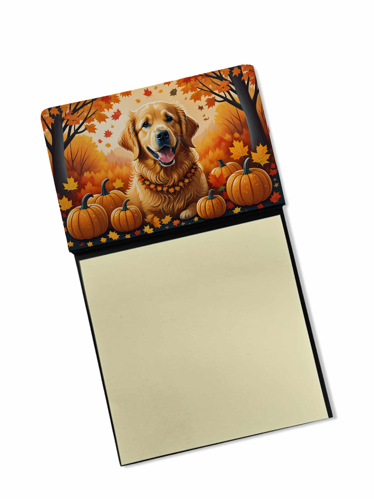 Buy this Golden Retriever Fall Sticky Note Holder