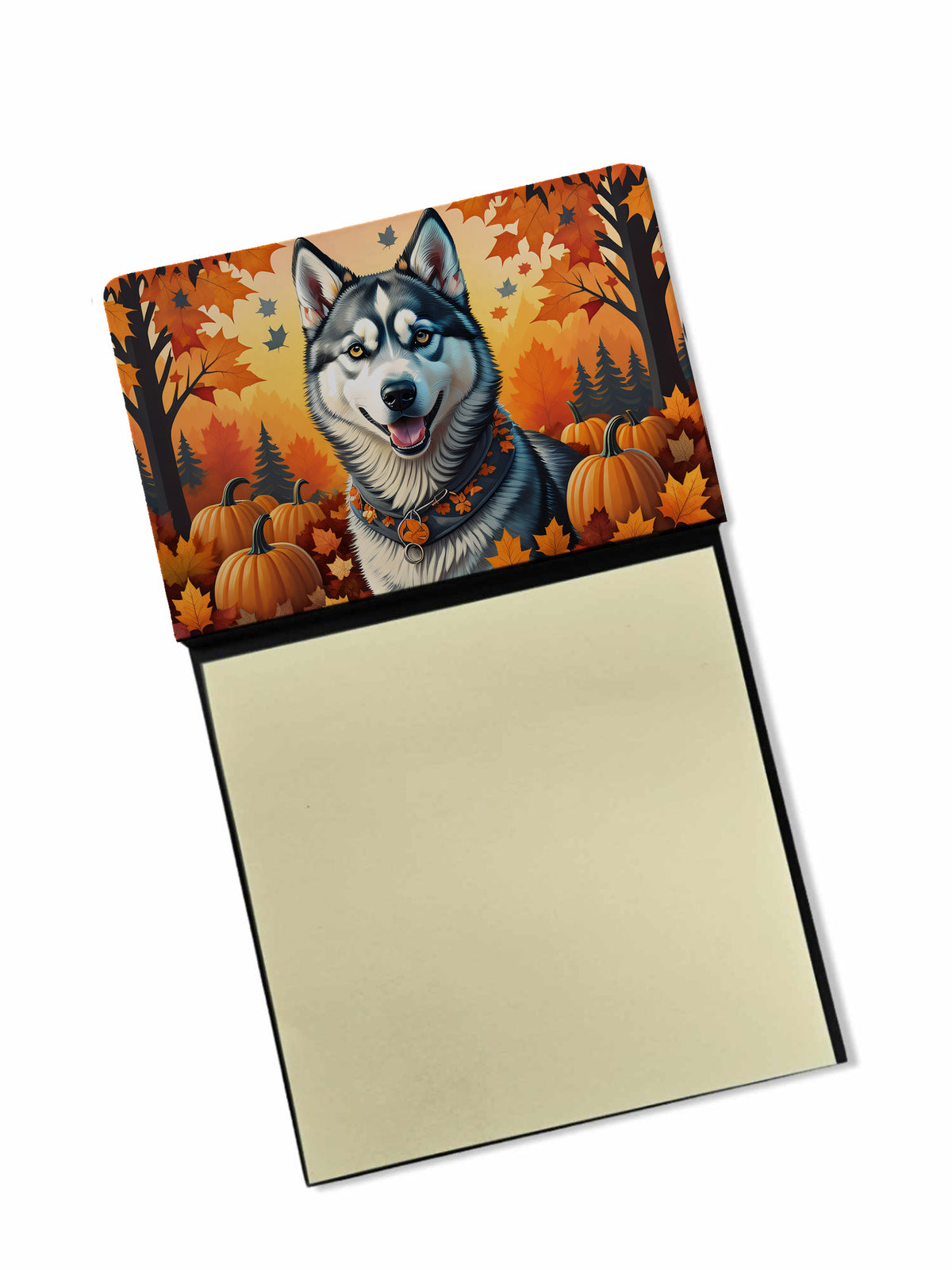 Buy this Siberian Husky Fall Sticky Note Holder