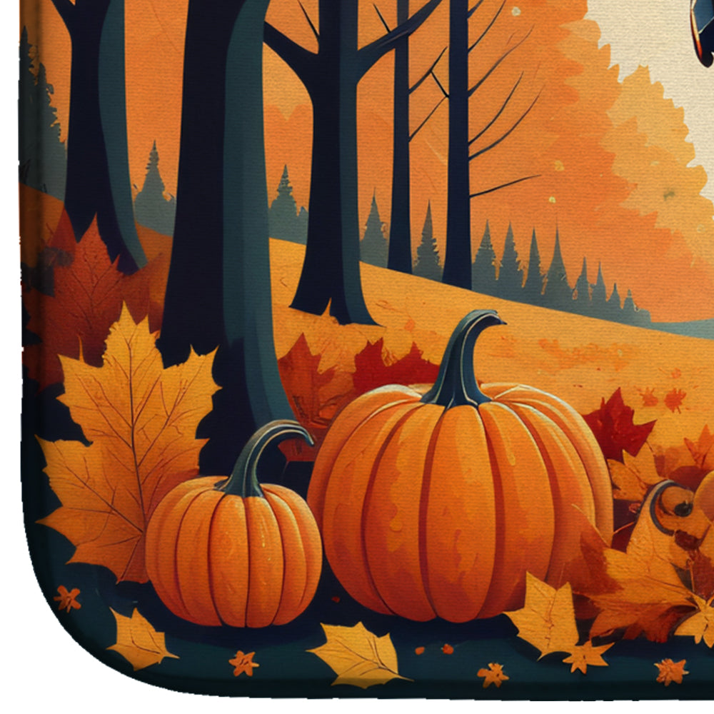 Caroline's Treasures Vizsla Fall Dish Drying Mat