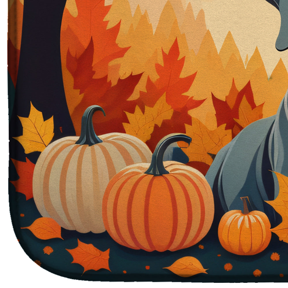 Caroline's Treasures Weimaraner Fall Dish Drying Mat