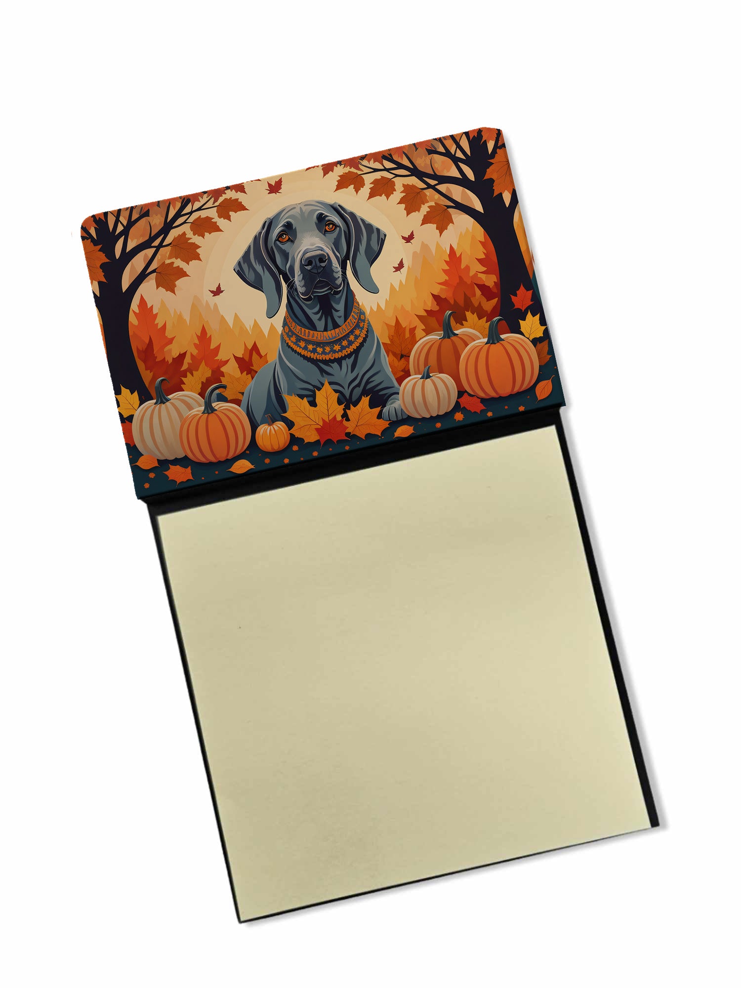 Buy this Weimaraner Fall Sticky Note Holder