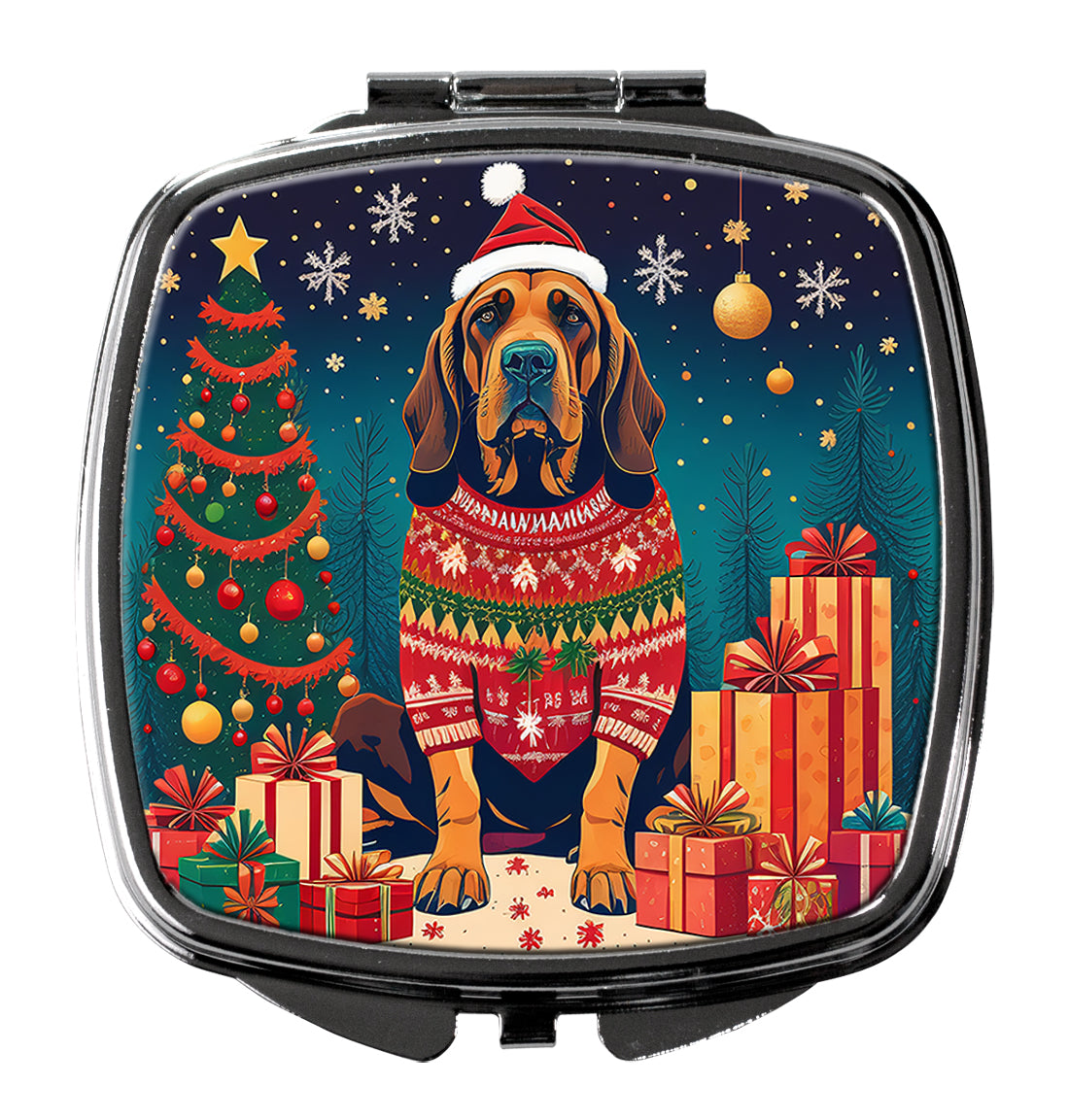 Buy this Bloodhound Christmas Compact Mirror