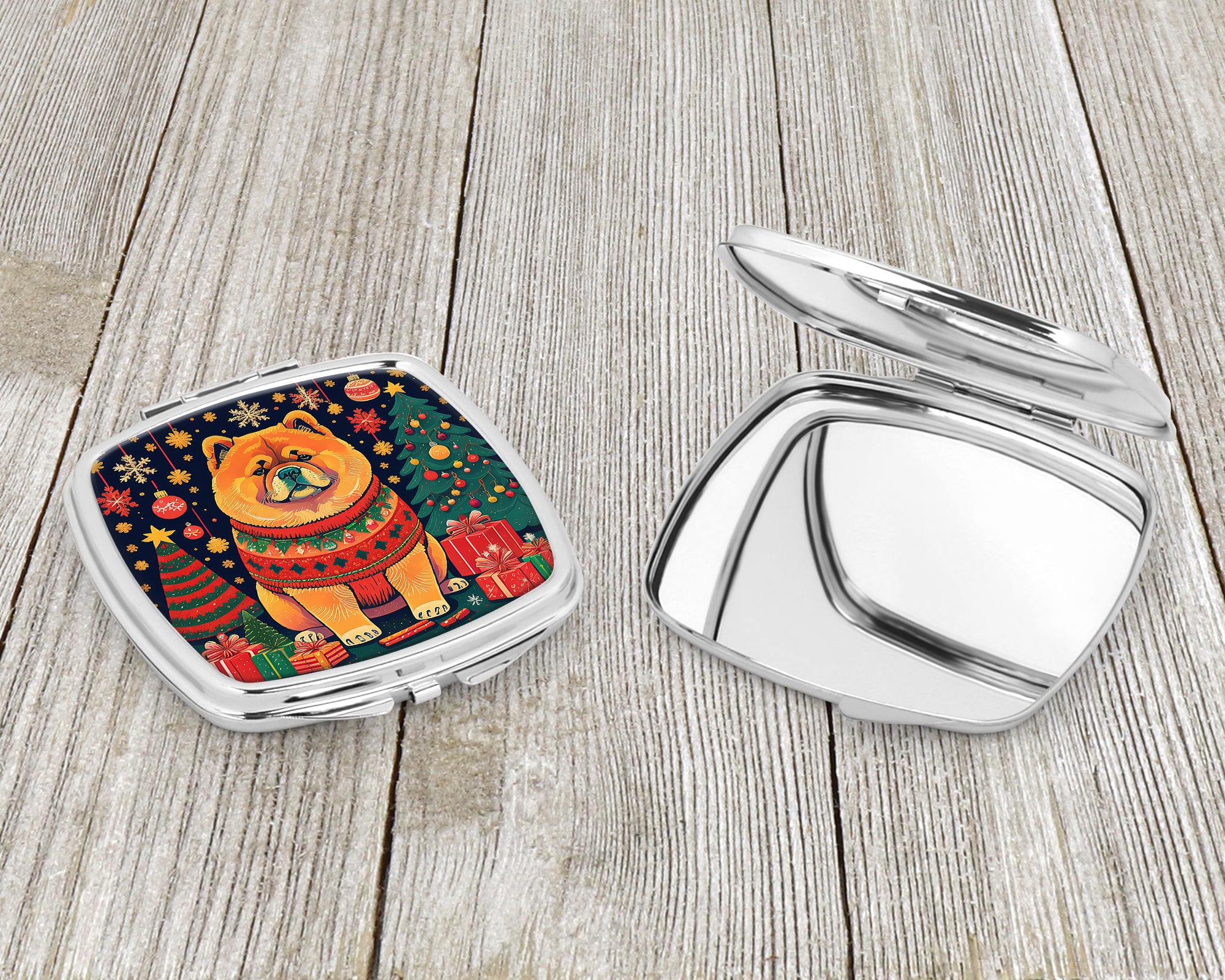 Chow Chow Christmas Compact Mirror