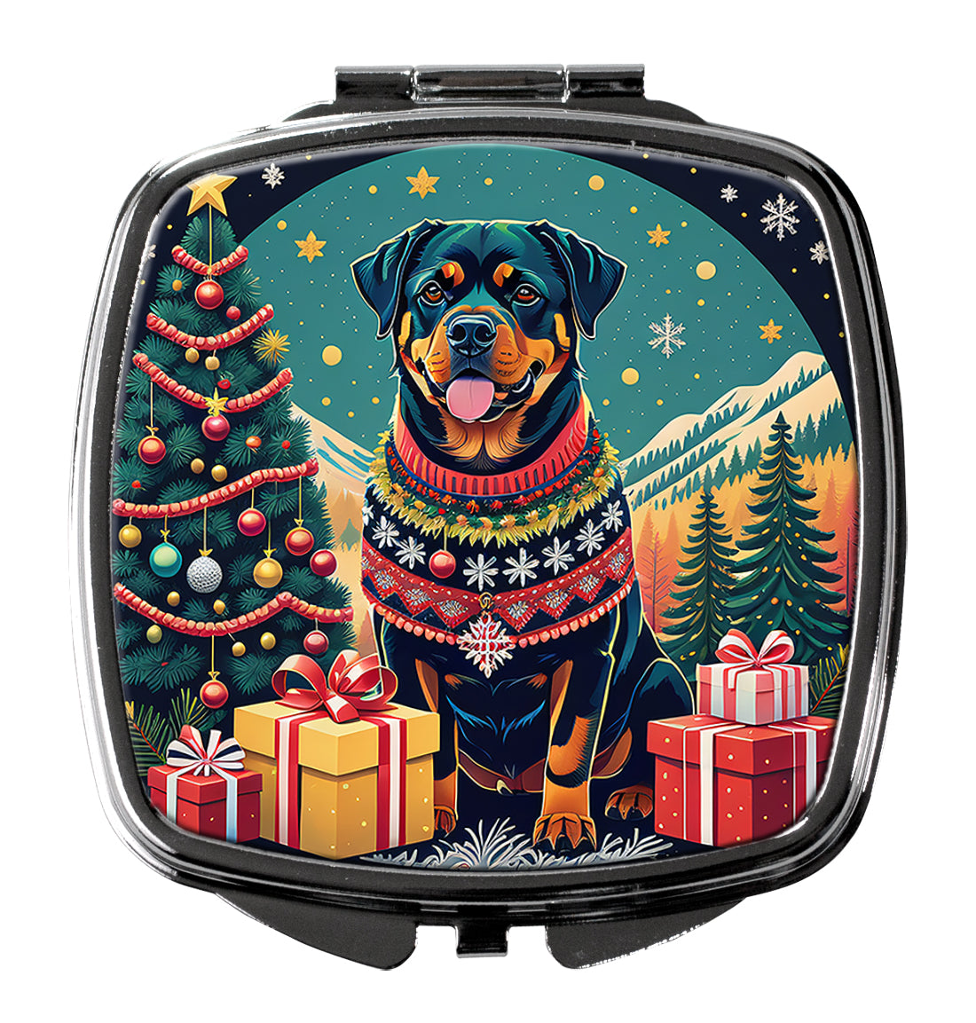 Buy this Rottweiler Christmas Compact Mirror