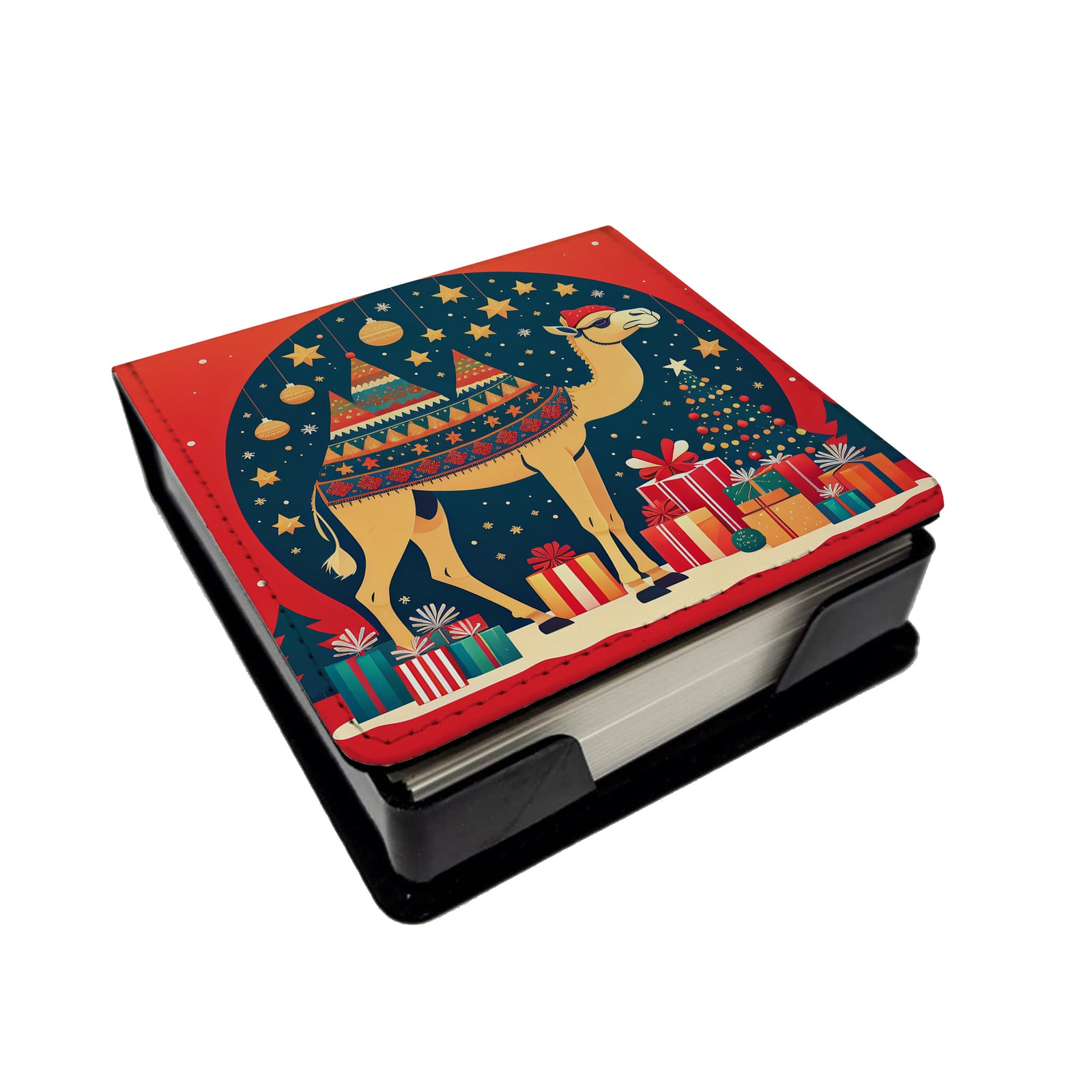 Caroline's Treasures Camel Christmas PU Leather Note Paper Holder