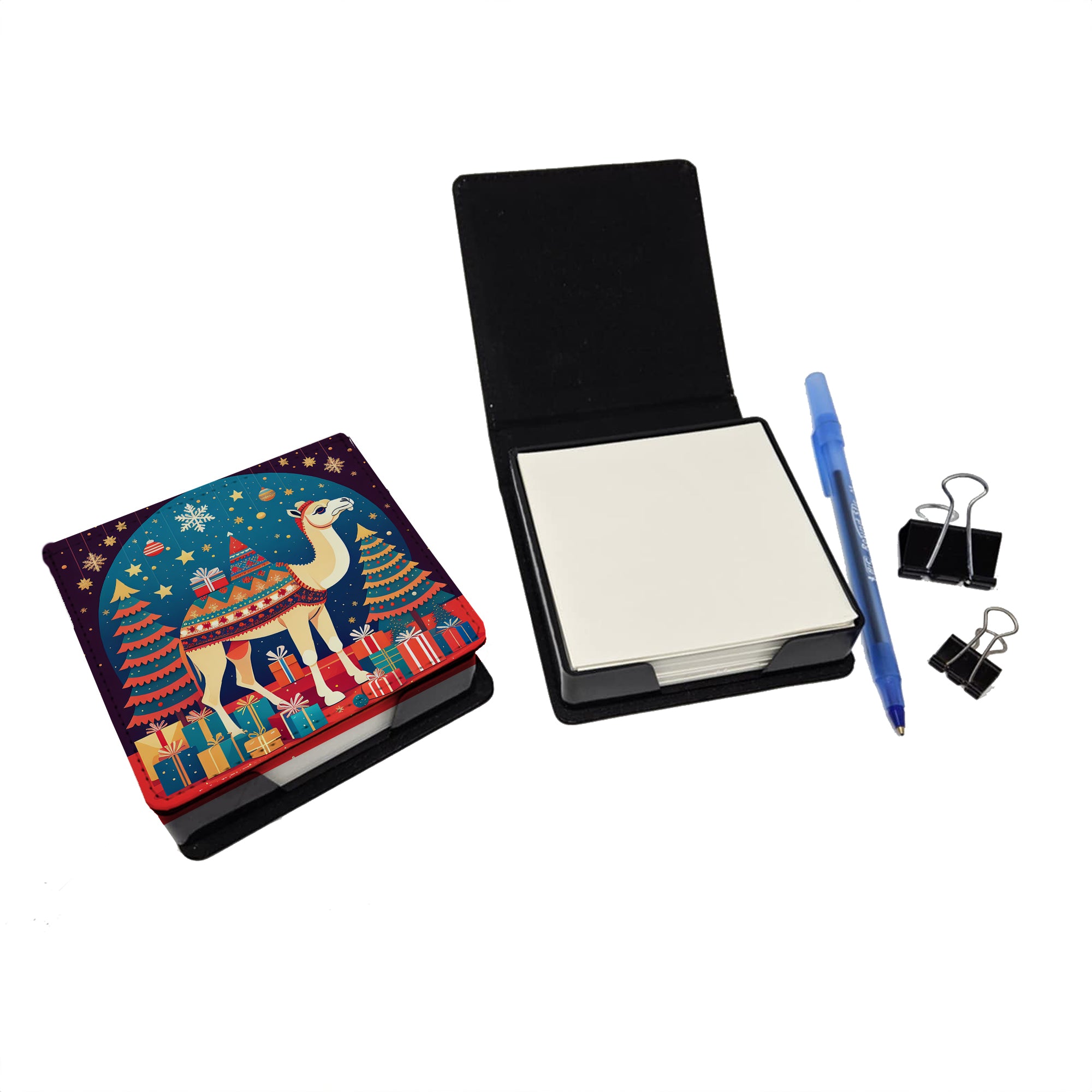 Buy this Camel Christmas PU Leather Note Paper Holder