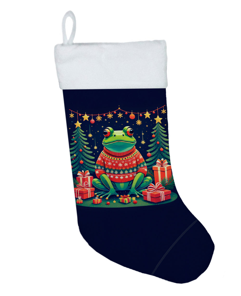 Caroline's Treasures Frog Christmas Christmas Stocking