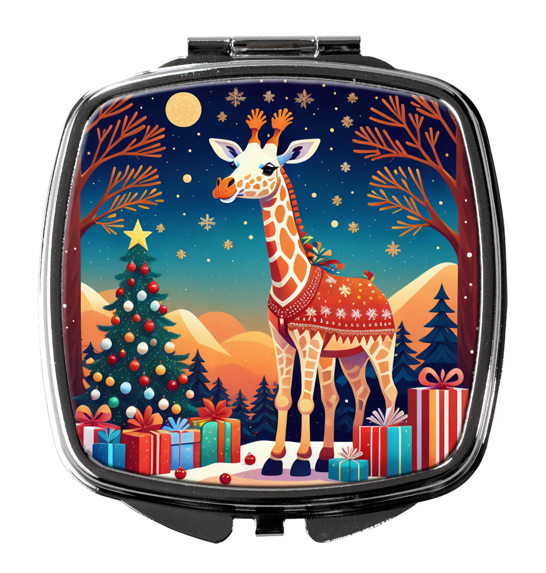 Buy this Giraffe Christmas Compact Mirror