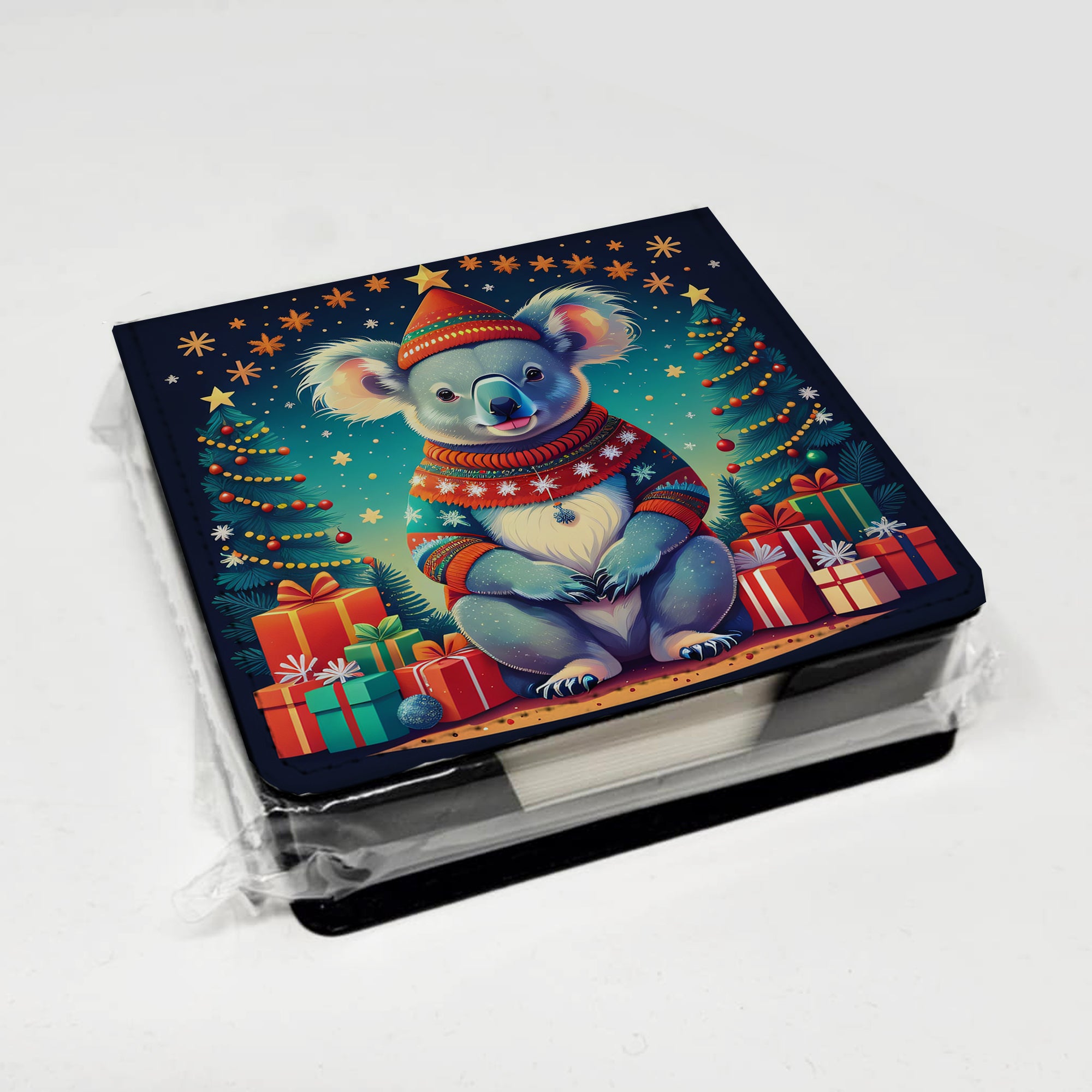 Caroline's Treasures Koala Christmas PU Leather Note Paper Holder