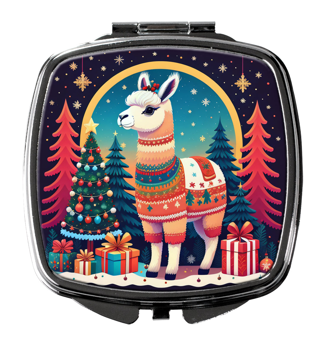 Buy this Llama Christmas Compact Mirror
