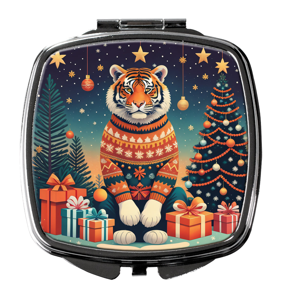 Buy this Tiger Christmas Compact Mirror