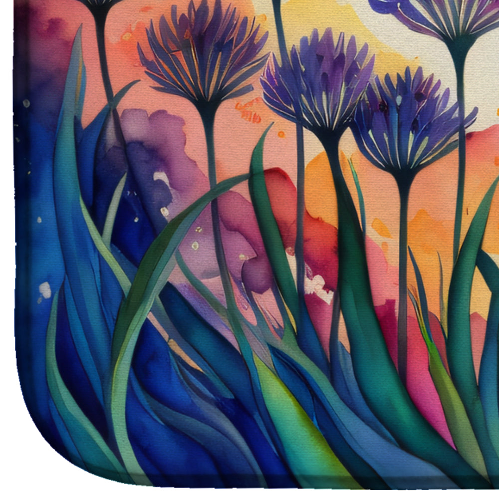 Caroline's Treasures Agapanthus in Color Dish Drying Mat