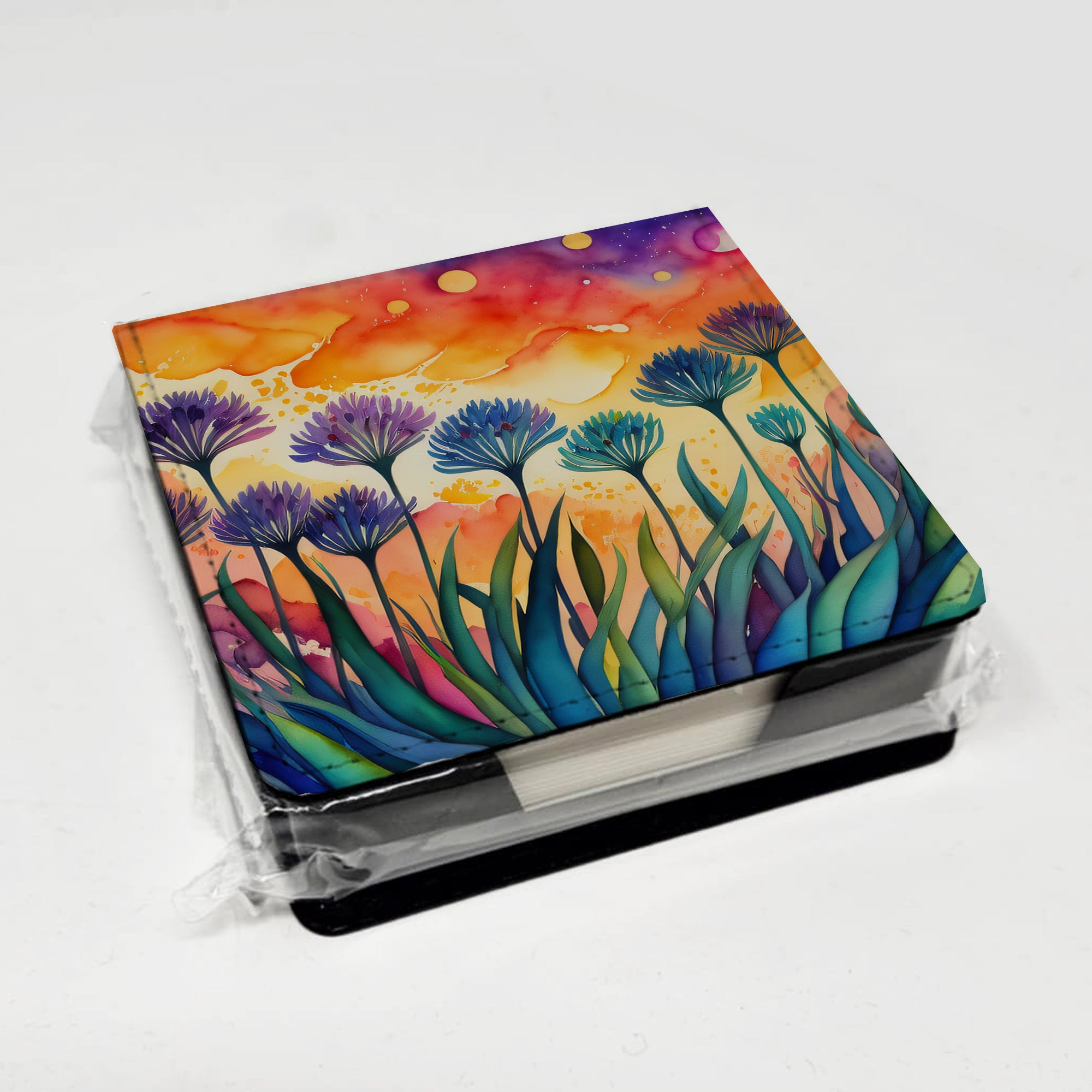 Caroline's Treasures Agapanthus in Color PU Leather Note Paper Holder