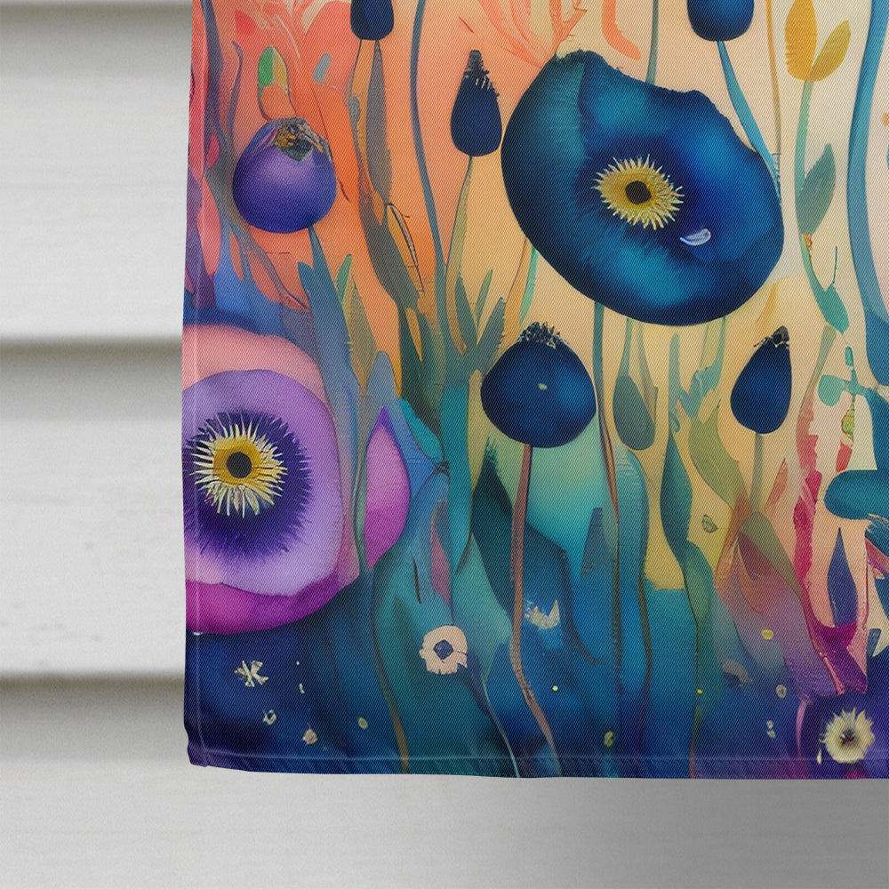 Anemones in Color House Flag