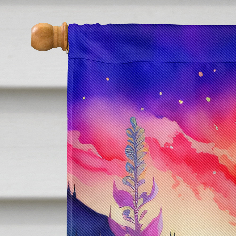 Annual Larkspur in Color House Flag