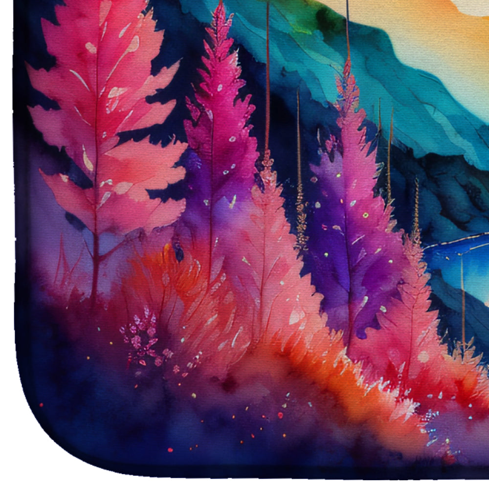 Caroline's Treasures Astilbe in Color Dish Drying Mat