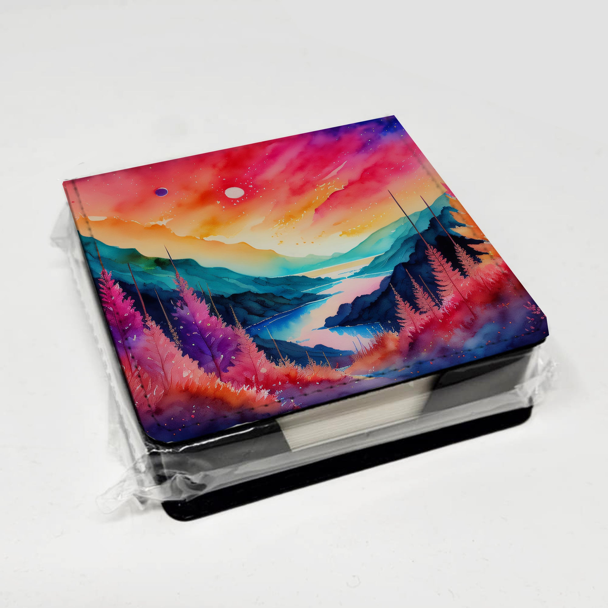 Caroline's Treasures Astilbe in Color PU Leather Note Paper Holder