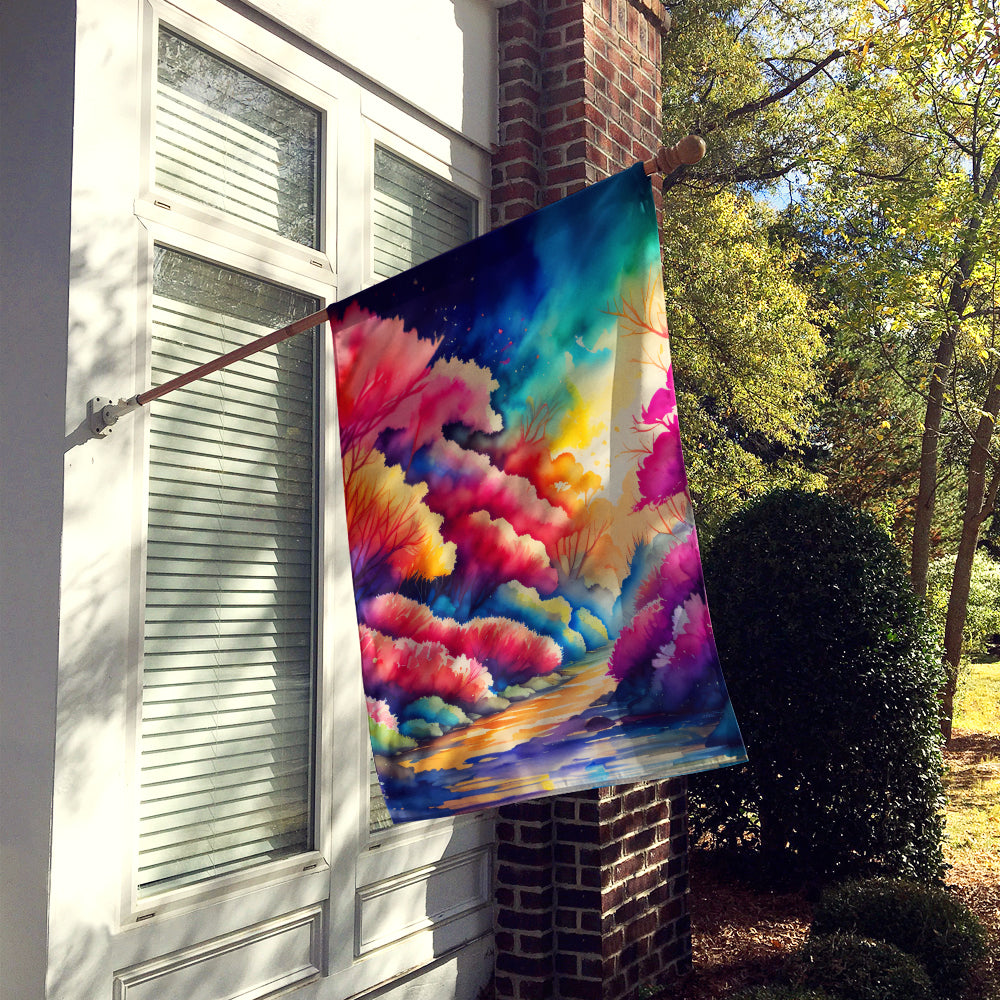 Caroline's Treasures Azaleas in Color House Flag