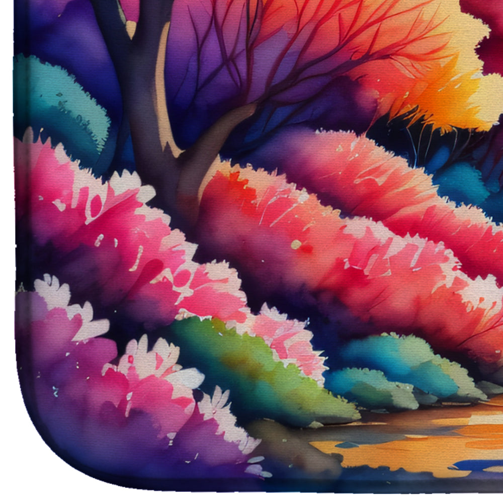 Caroline's Treasures Azaleas in Color Dish Drying Mat