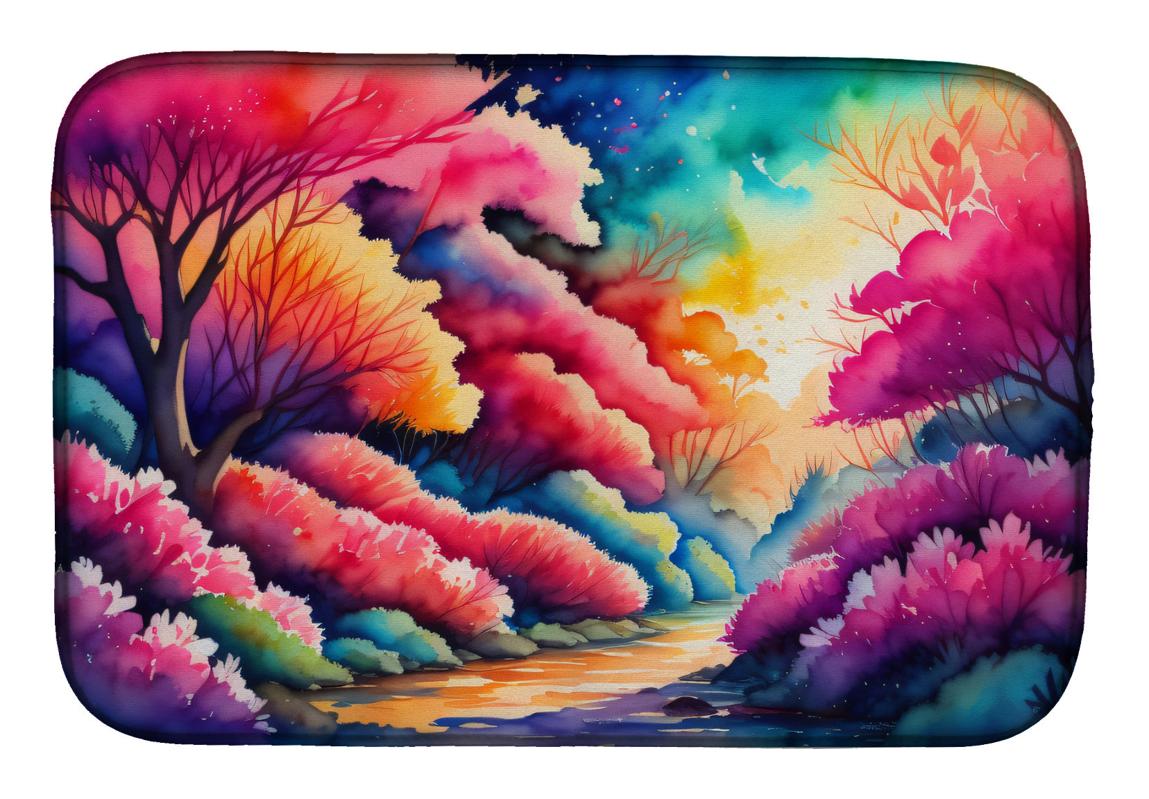 Caroline's Treasures Azaleas in Color Dish Drying Mat