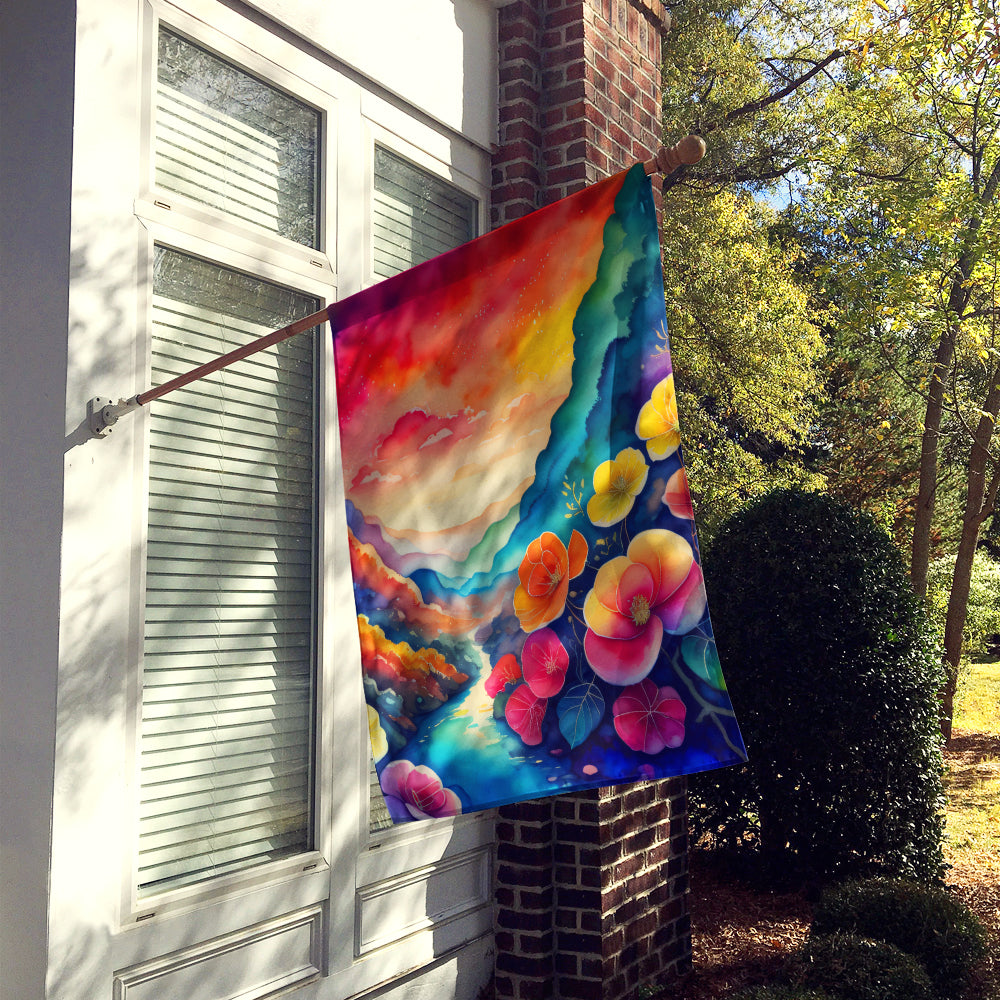 Begonias in Color House Flag