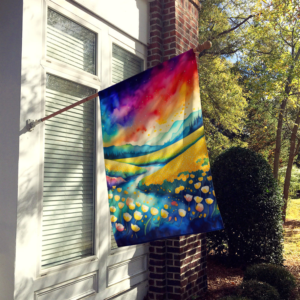 Caroline's Treasures Buttercups in Color House Flag