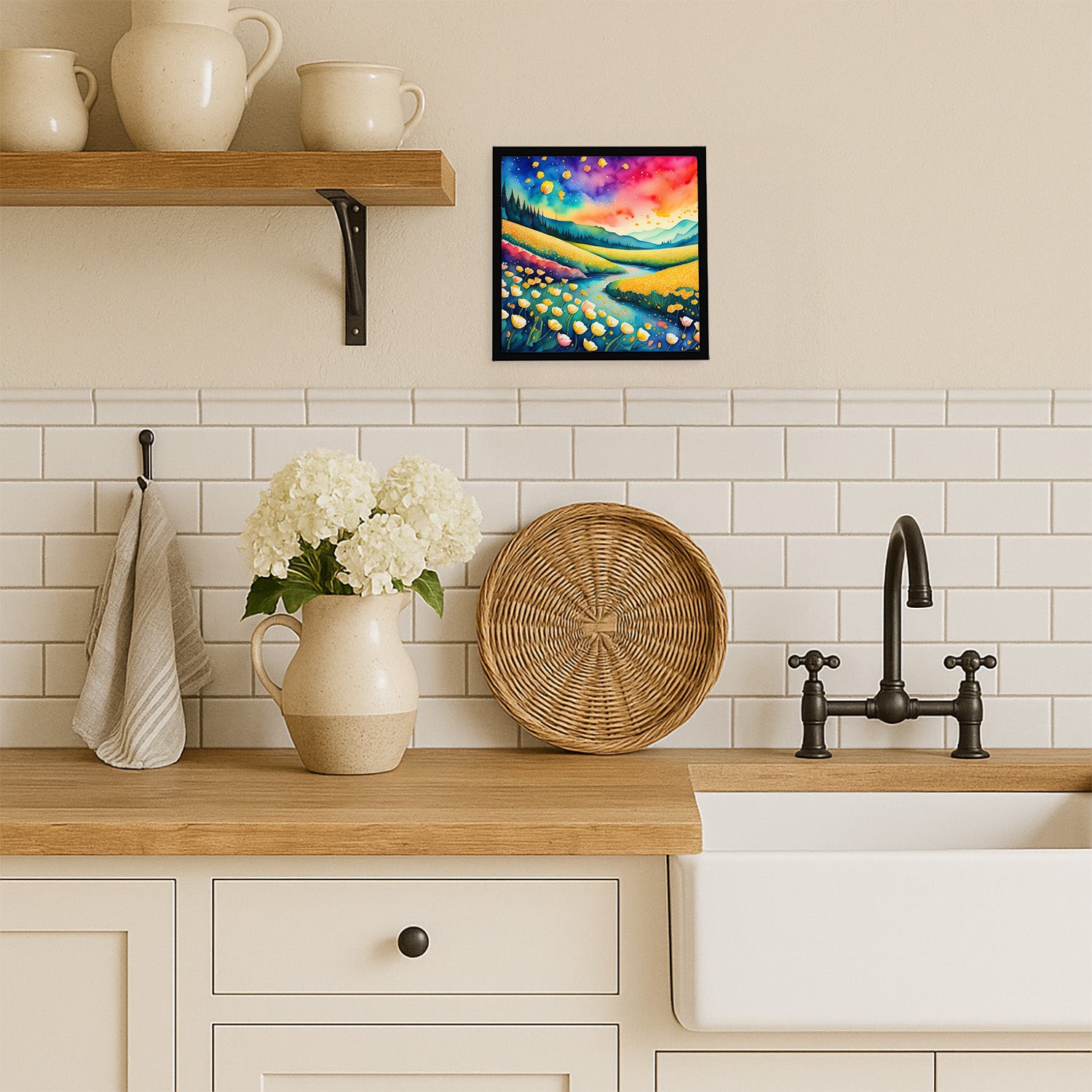 Caroline's Treasures Buttercups in Color Framed Metal Print