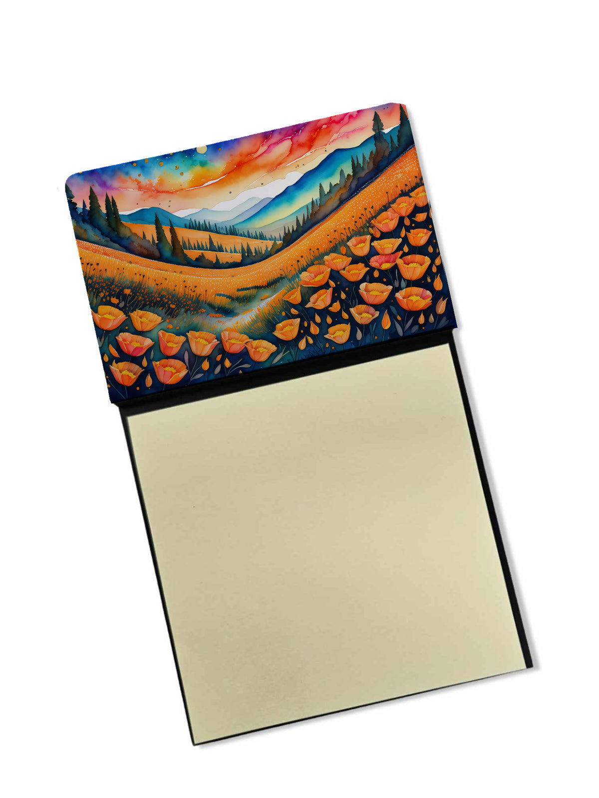 Buy this California Poppies in Color Sticky Note Holder