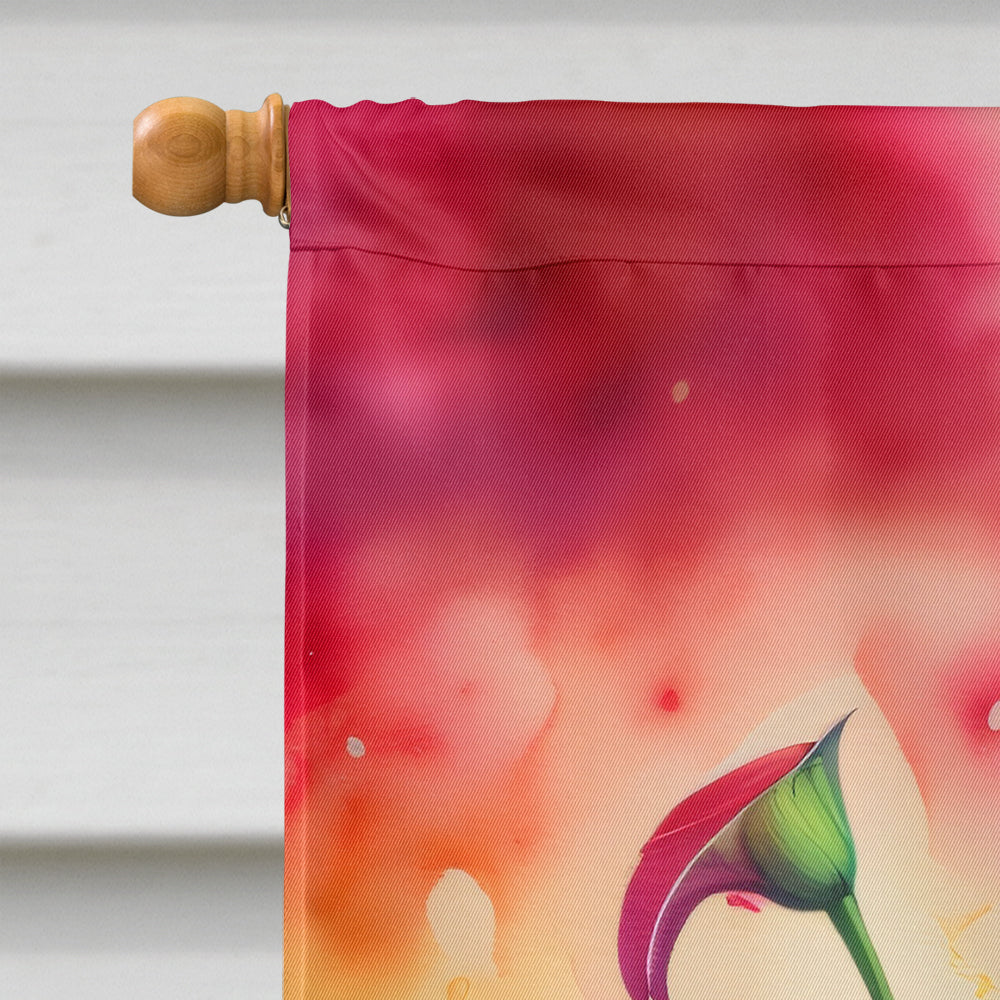 Calla Lilies in Color House Flag