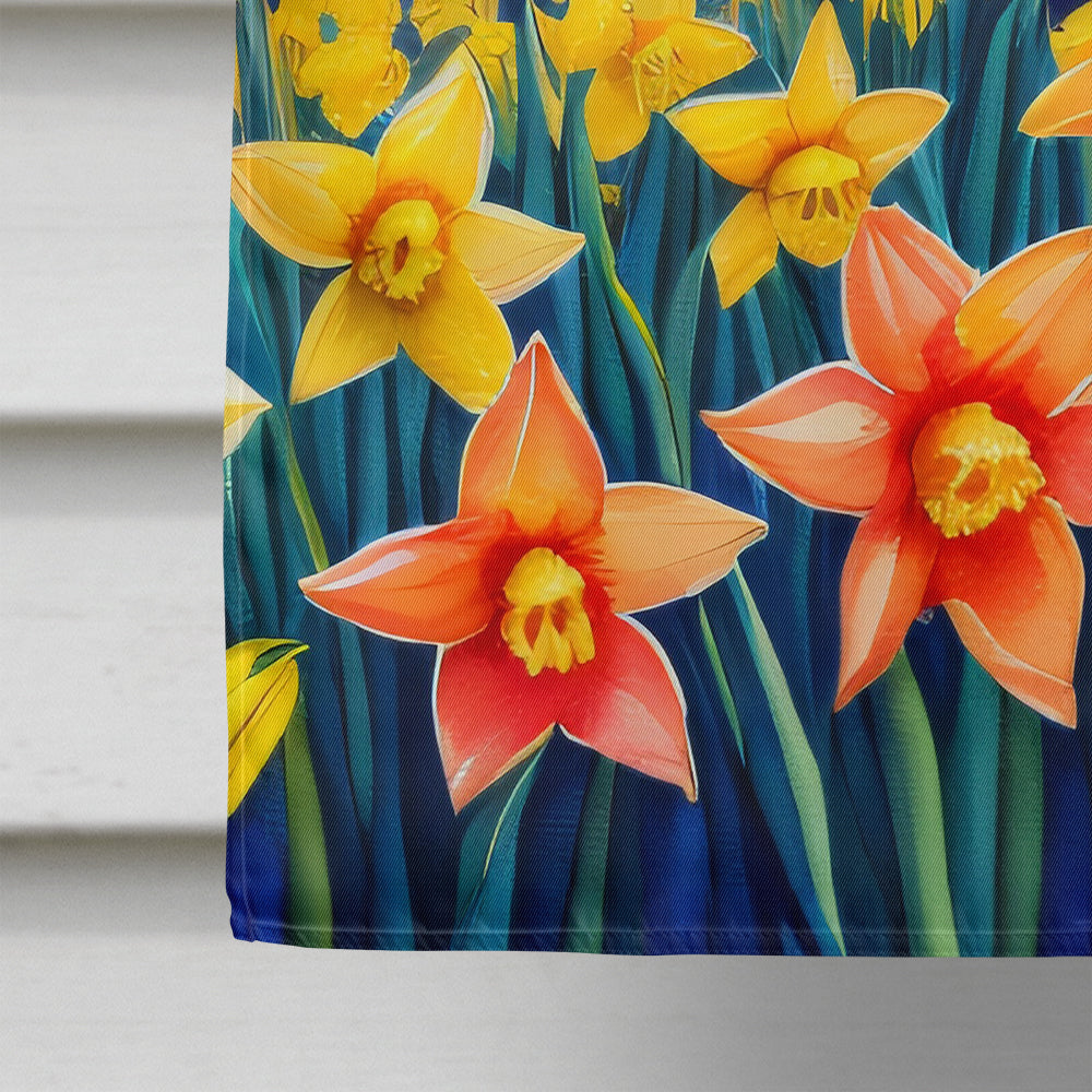 Daffodils in Color House Flag