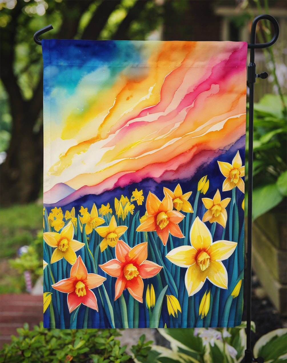 Daffodils in Color Garden Flag