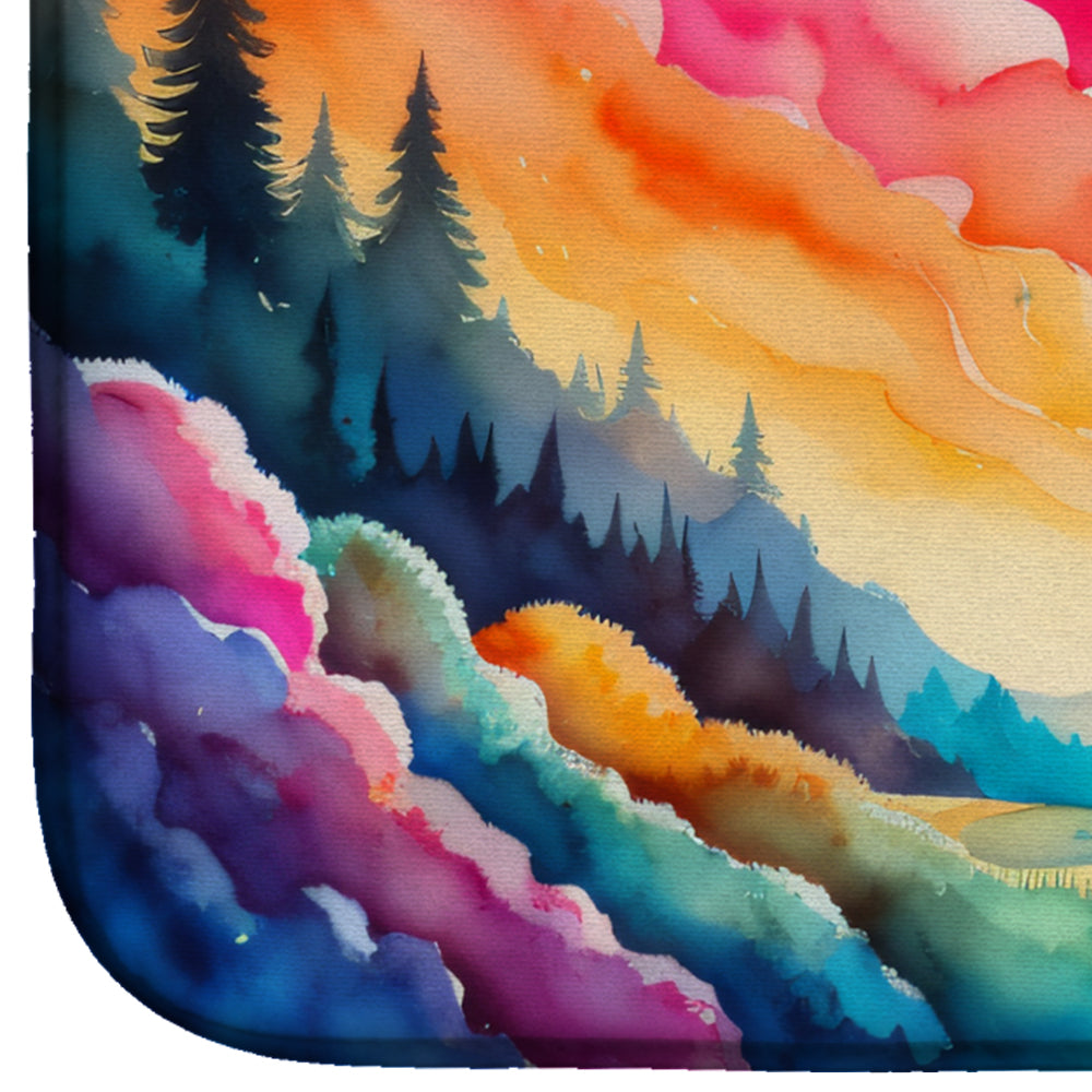 Caroline's Treasures Dusty Miller in Color Dish Drying Mat