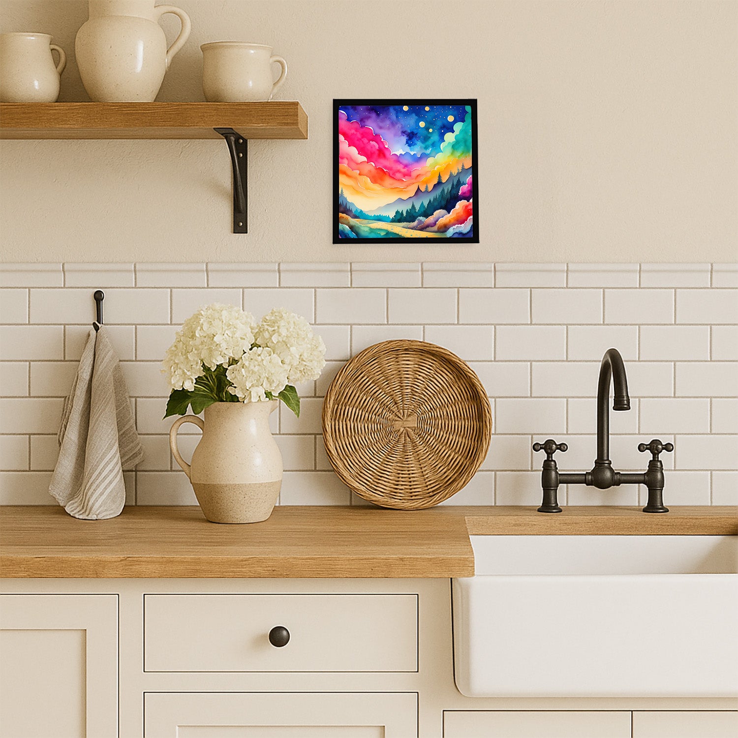 Caroline's Treasures Dusty Miller in Color Framed Metal Print