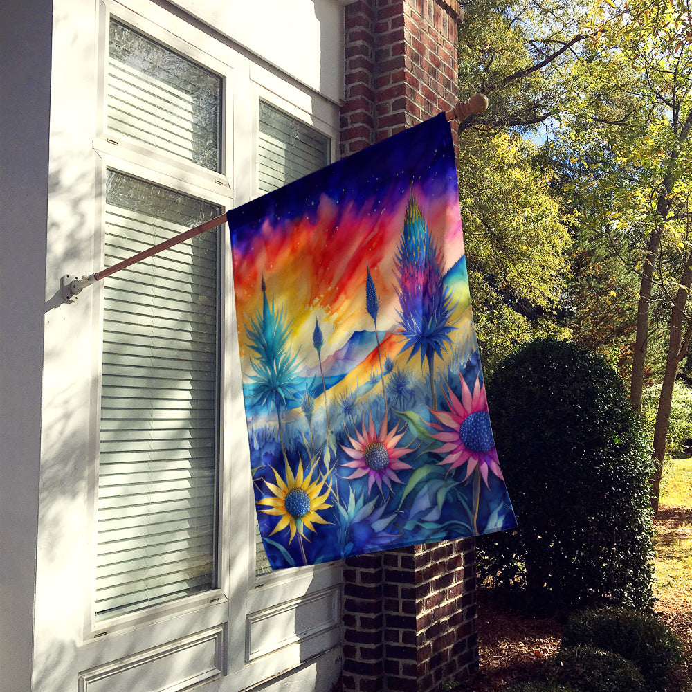 Caroline's Treasures Eryngium in Color House Flag