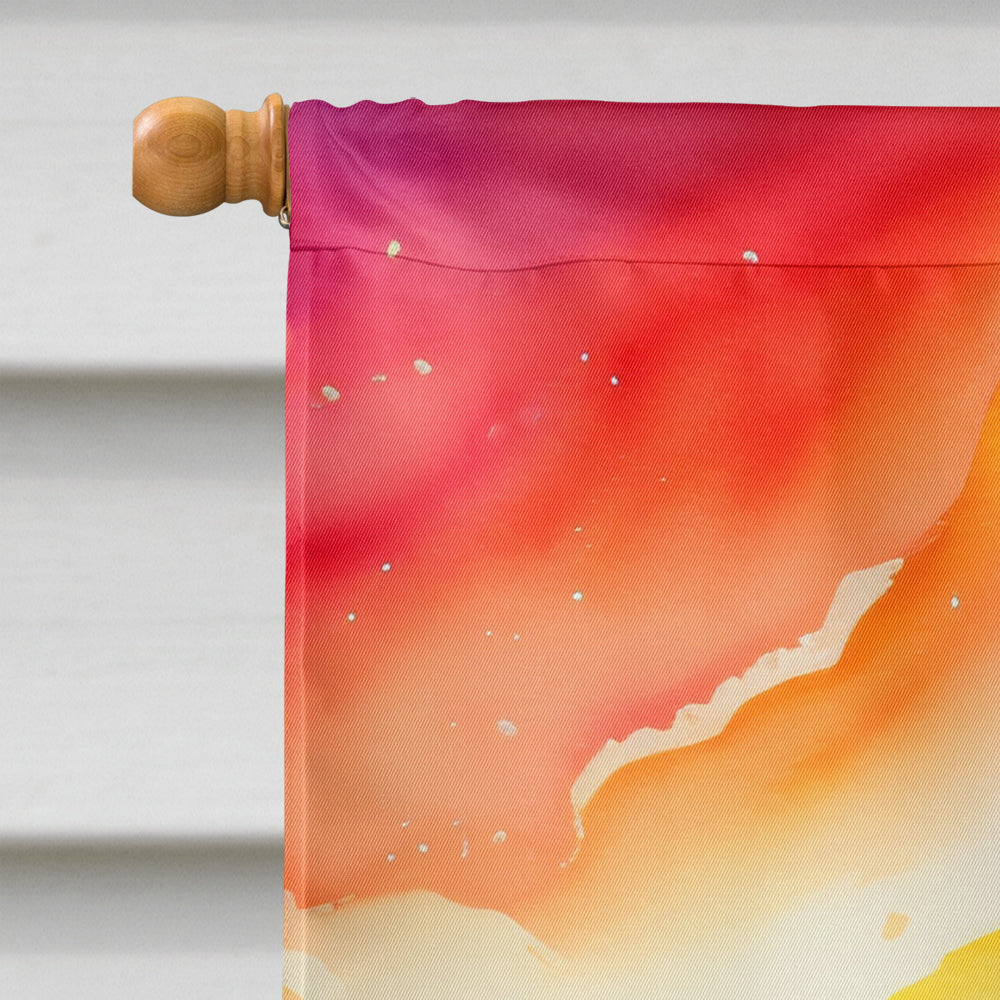 Freesia in Color House Flag