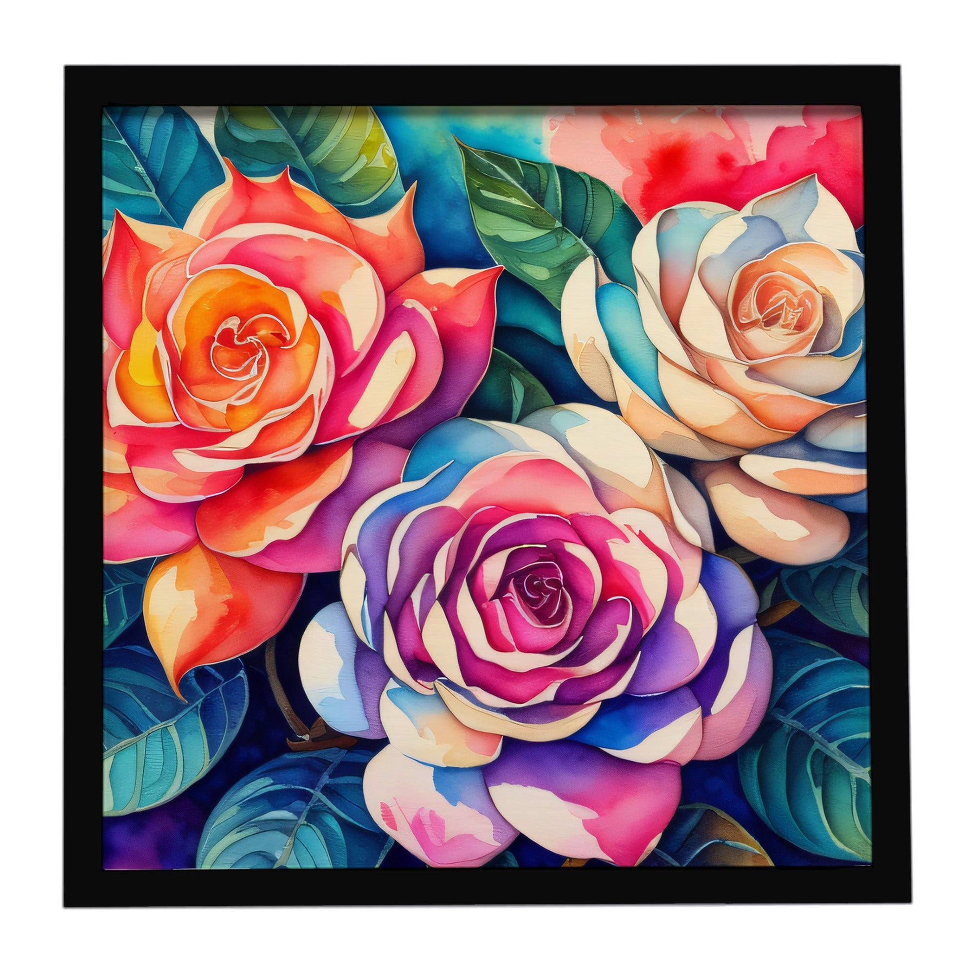 Caroline's Treasures Gardenias in Color Framed Metal Print
