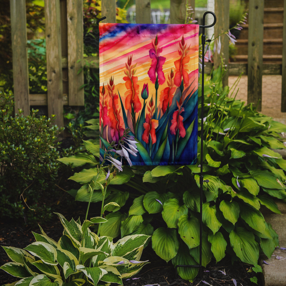 Gladiolus in Color Garden Flag