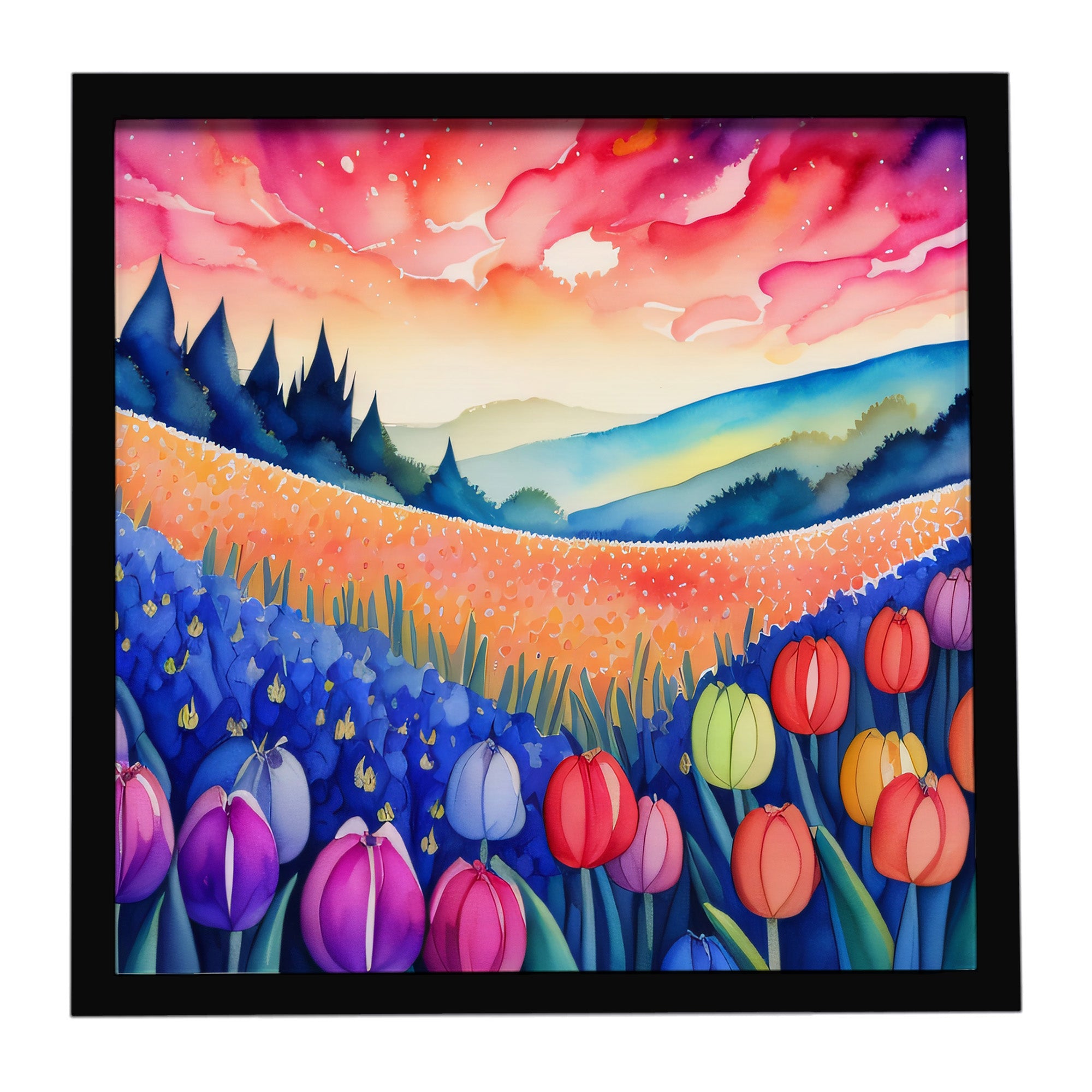 Caroline's Treasures Hyacinths in Color Framed Metal Print