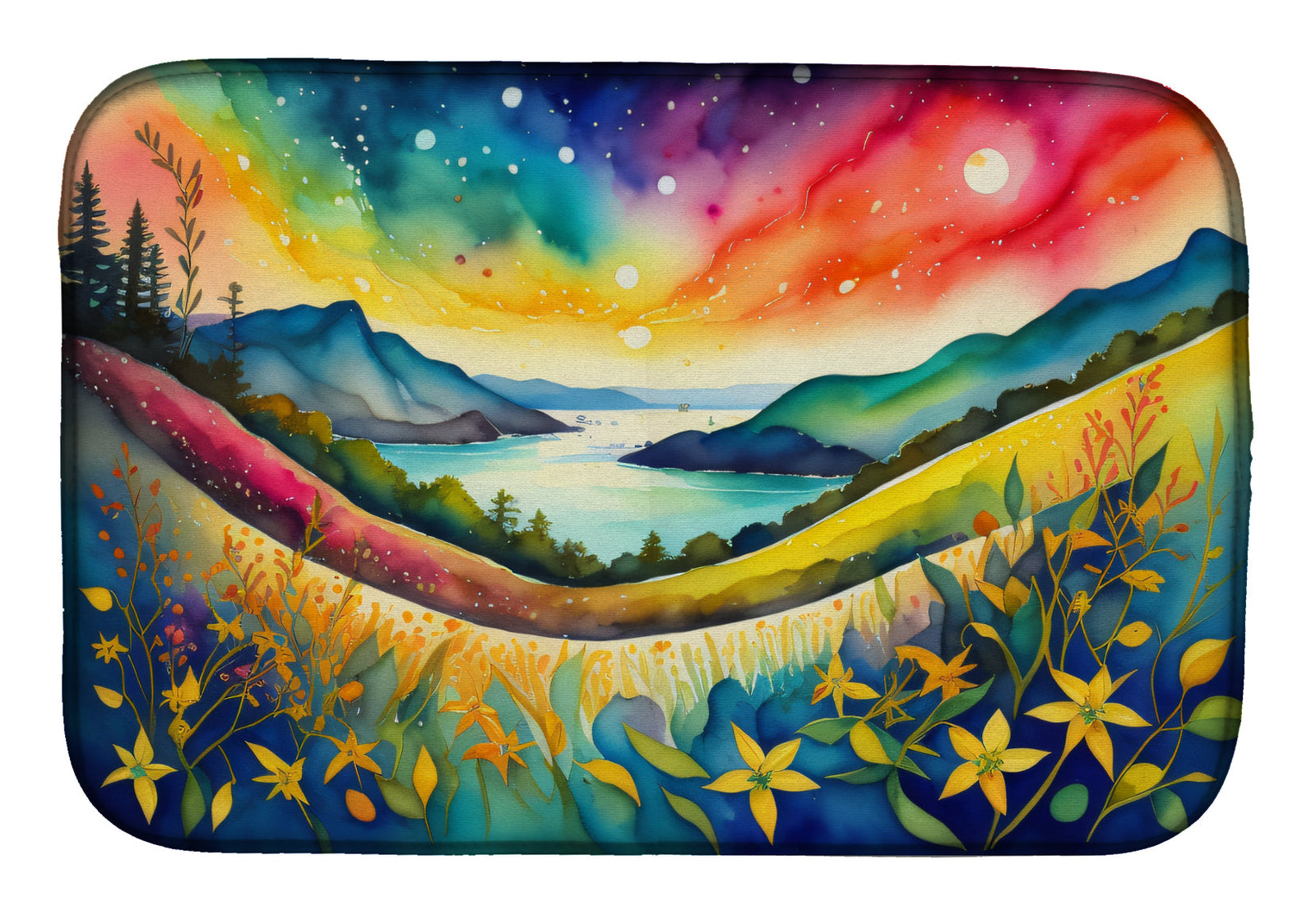 Caroline's Treasures Hypericum or St. John s Wort in Color Dish Drying Mat