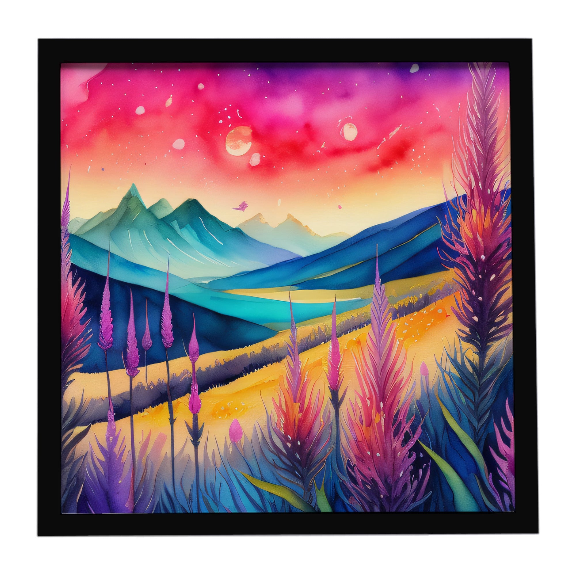 Caroline's Treasures Liatris in Color Framed Metal Print