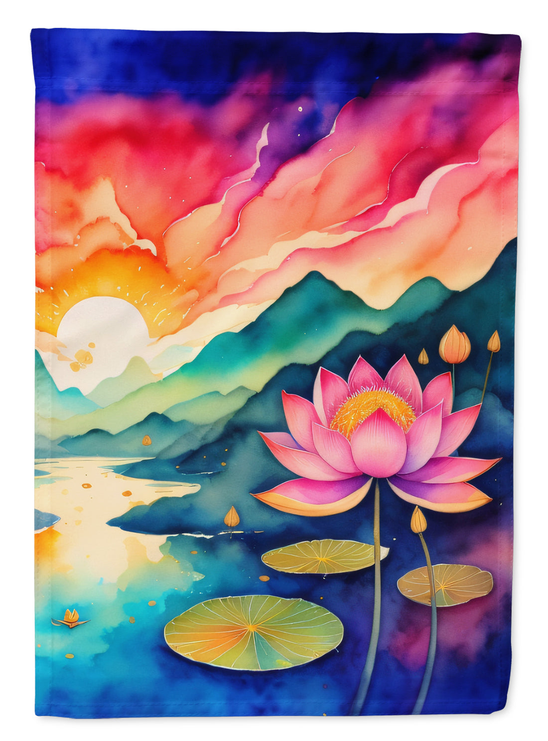 Buy this Lotus in Color House Flag